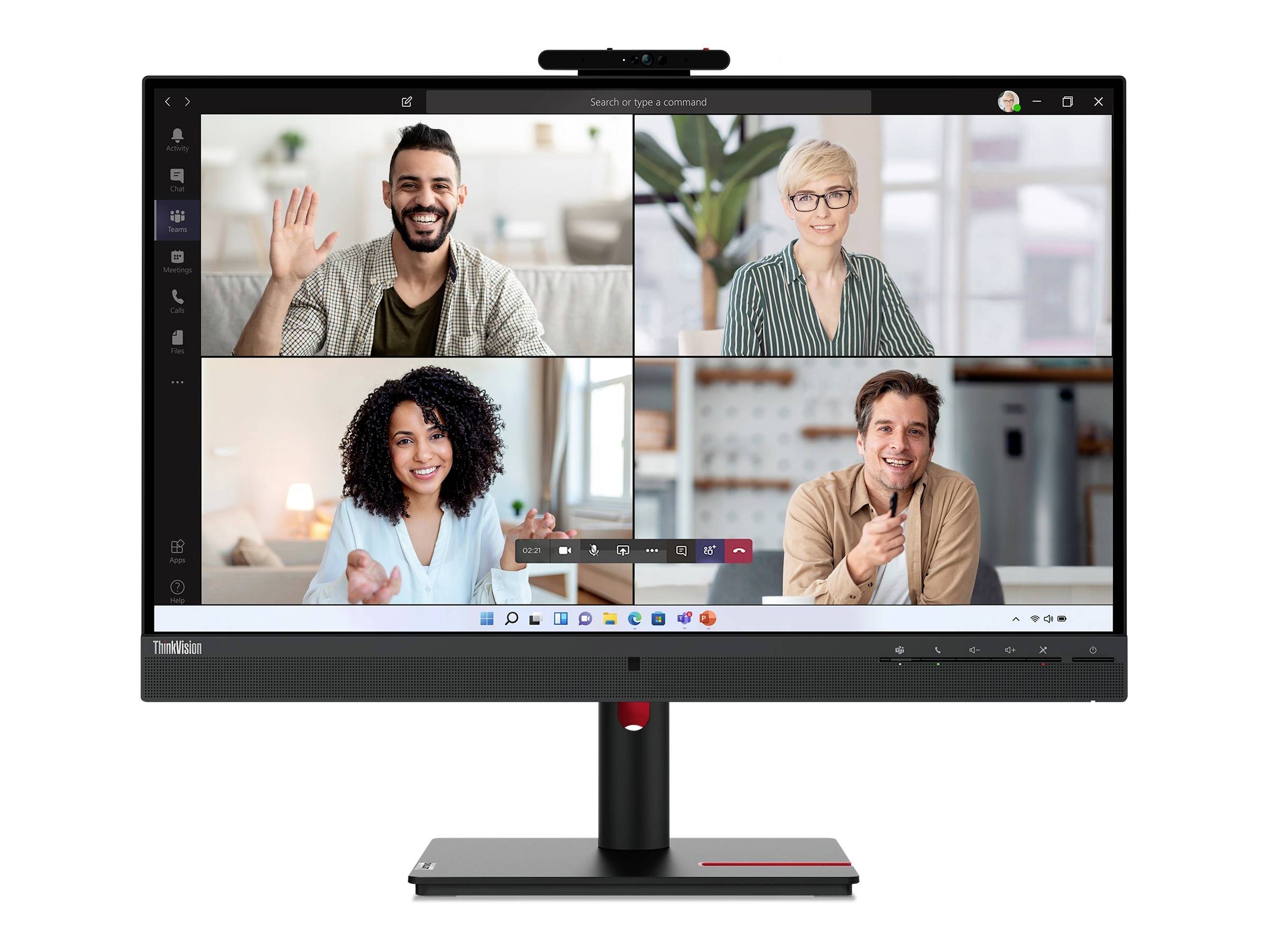 Lenovo ThinkVision T27hv-30 LED-Monitor EEK F (A - G) 68.6cm (27 Zoll) 2560 x 1440 Pixel 16:9 6 ms HDMI®, DisplayPort, USB-C®
