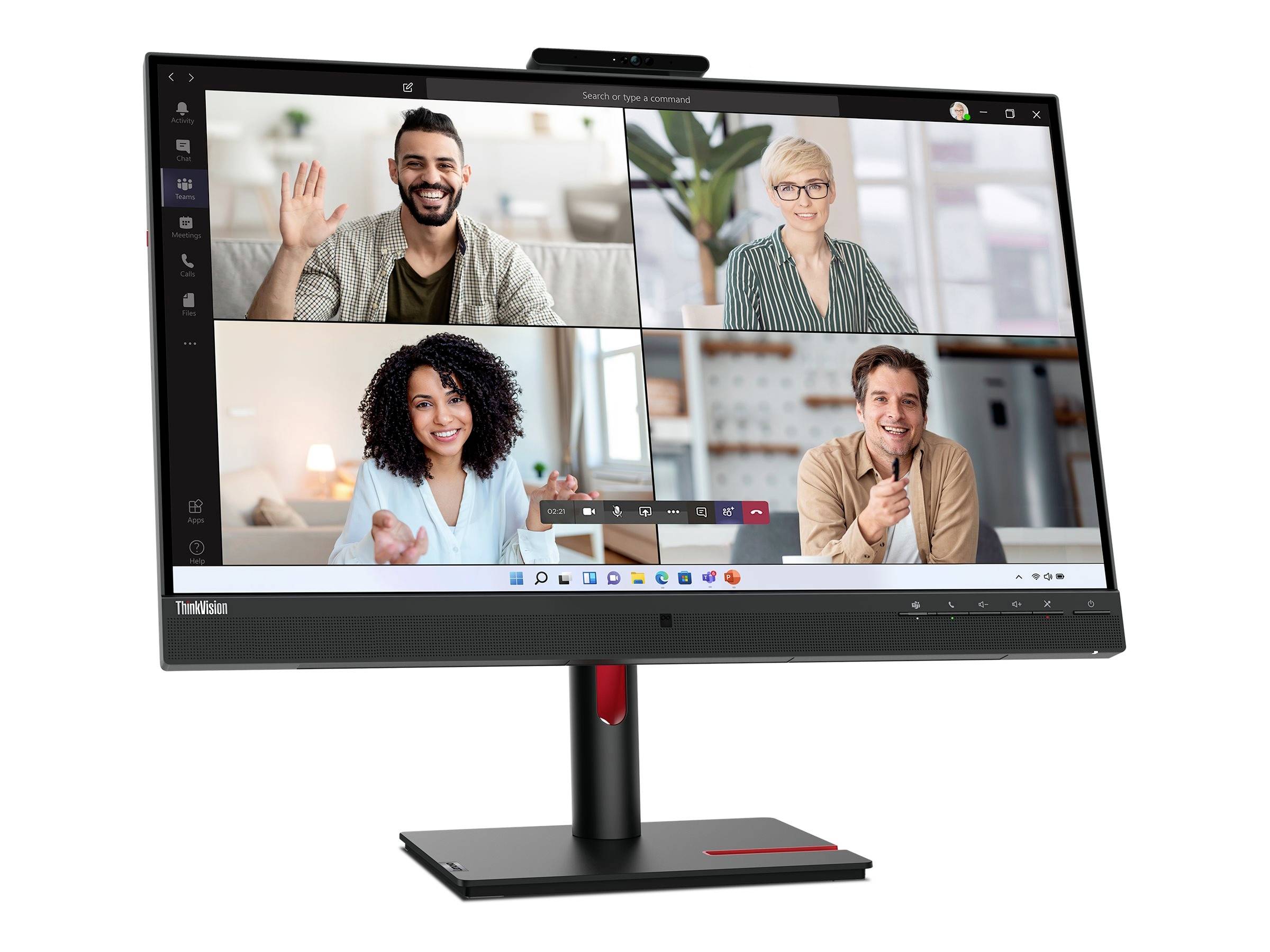Lenovo ThinkVision T27hv-30 LED-Monitor EEK F (A - G) 68.6cm (27 Zoll) 2560 x 1440 Pixel 16:9 6 ms HDMI®, DisplayPort, USB-C®