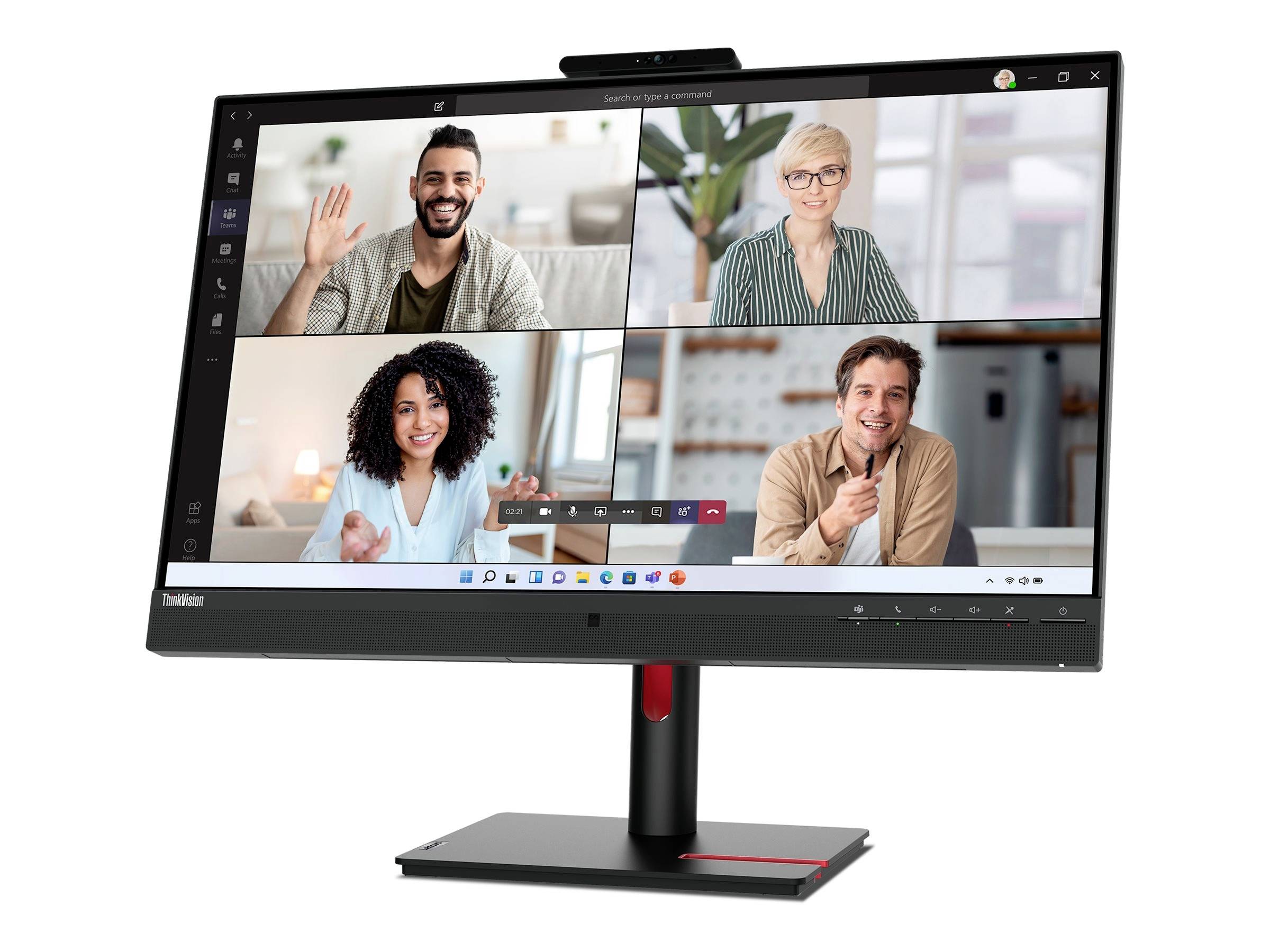 Lenovo ThinkVision T27hv-30 LED-Monitor EEK F (A - G) 68.6cm (27 Zoll) 2560 x 1440 Pixel 16:9 6 ms HDMI®, DisplayPort, USB-C®