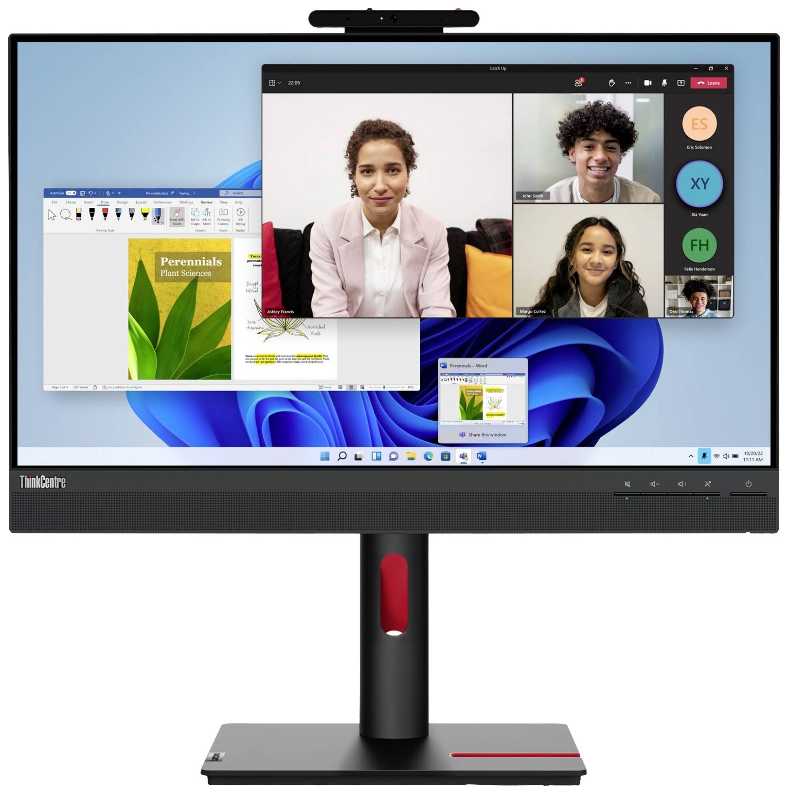 Lenovo ThinkCentre Tiny-in-One 24 Gen 5 LED-Monitor EEK D (A - G) 61cm (24 Zoll) 1920 x 1080 Pixel 16:9 6 ms DisplayPort, HDMI®
