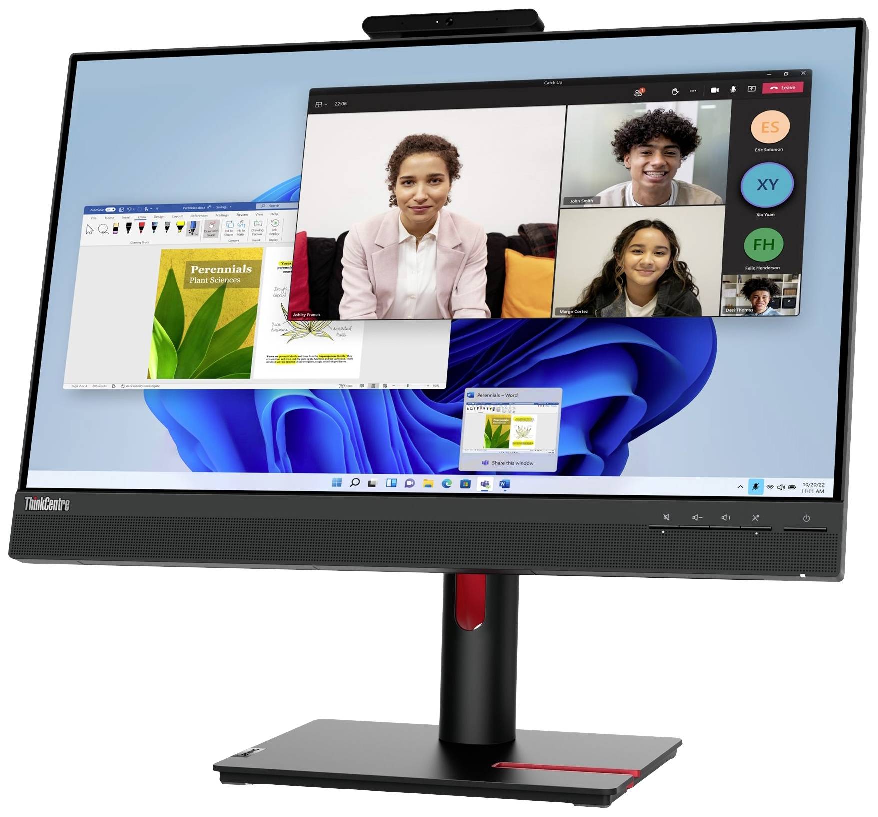 Lenovo ThinkCentre Tiny-in-One 24 Gen 5 LED-Monitor EEK D (A - G) 61cm (24 Zoll) 1920 x 1080 Pixel 16:9 6 ms DisplayPort, HDMI®