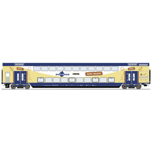 Roco 6220107 H0 Doppelstockwagen der metronom Ruhe-Wagen 2. Klasse DBpza