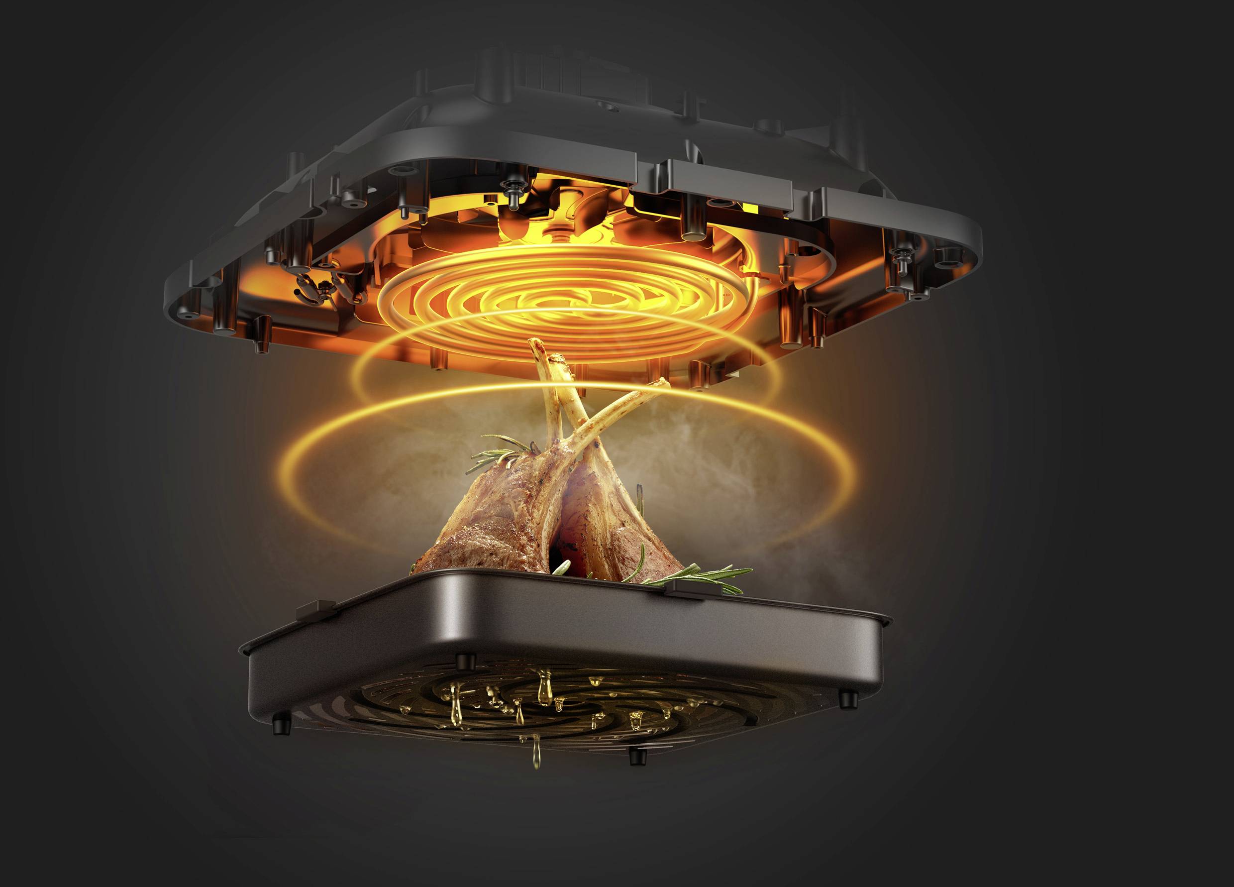 Xiaomi MAF10 Smart Air Fryer Heißluft-Fritteuse 6.5 l App steuerbar, Timerfunktion, mit manueller T