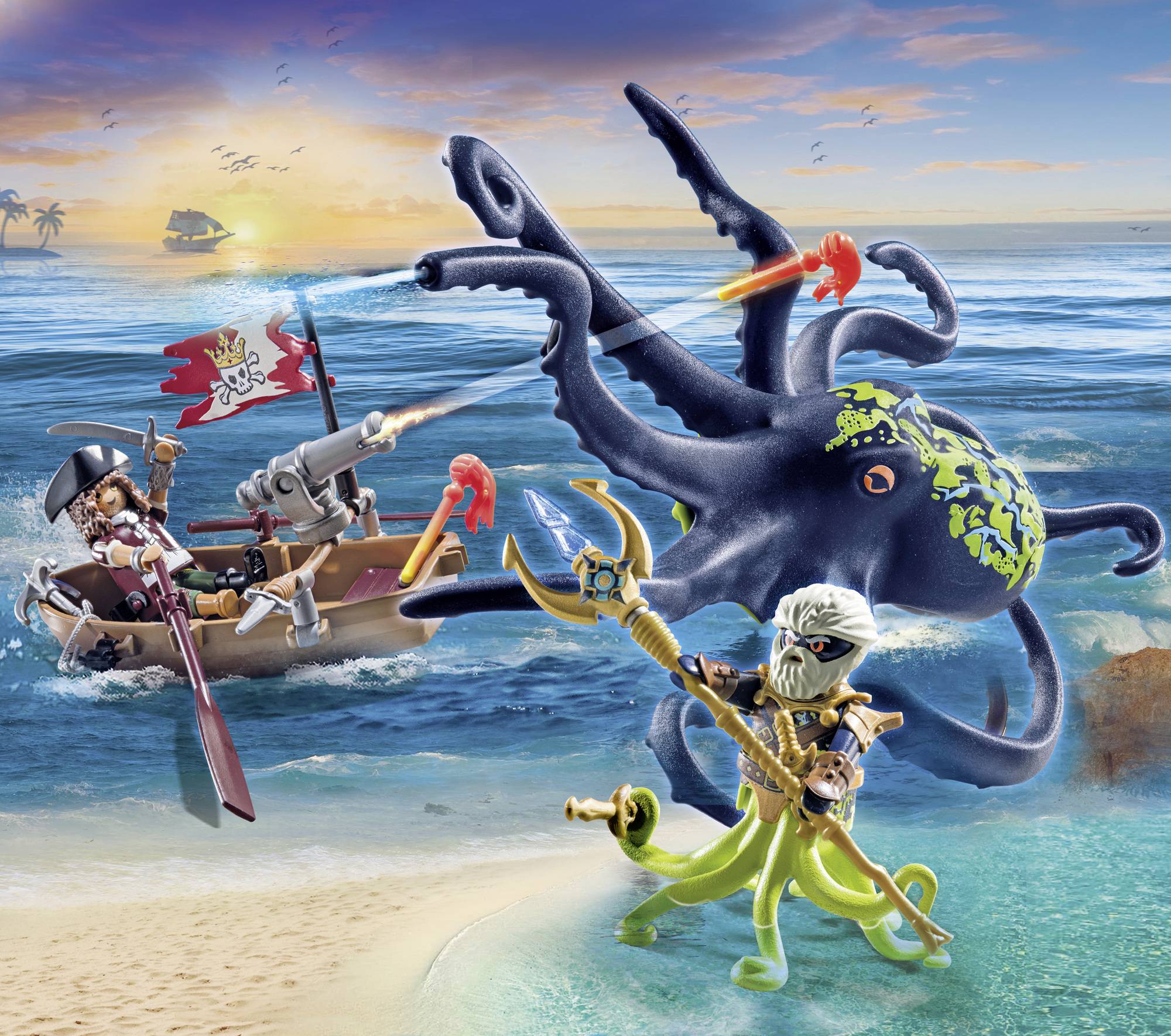 Playmobil® Pirates Kampf gegen den Riesenoktopus 71419
