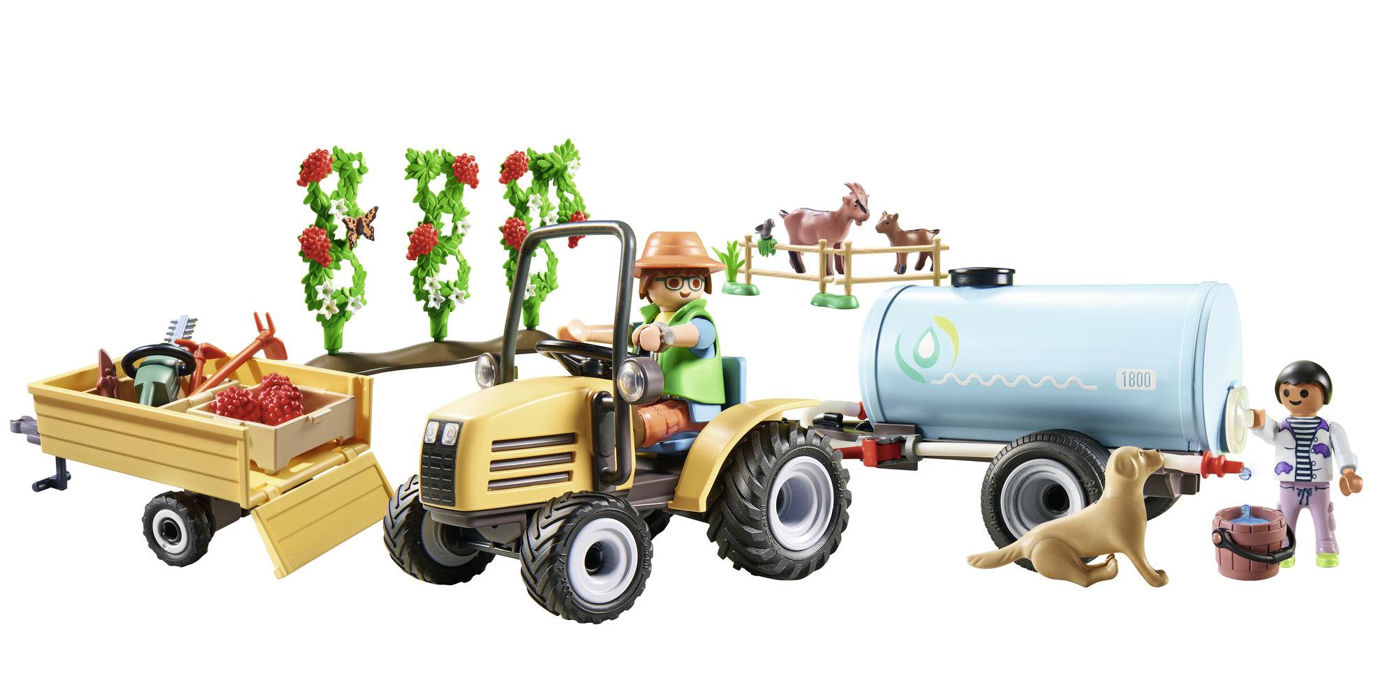 Playmobil® Country Traktor mit Anhänger und Wassertank 71442