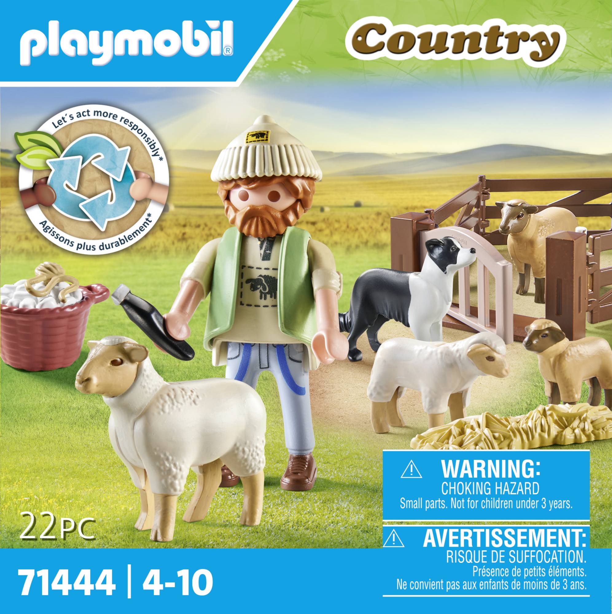 Playmobil® Country Junger Schäfer mit Schafen 71444