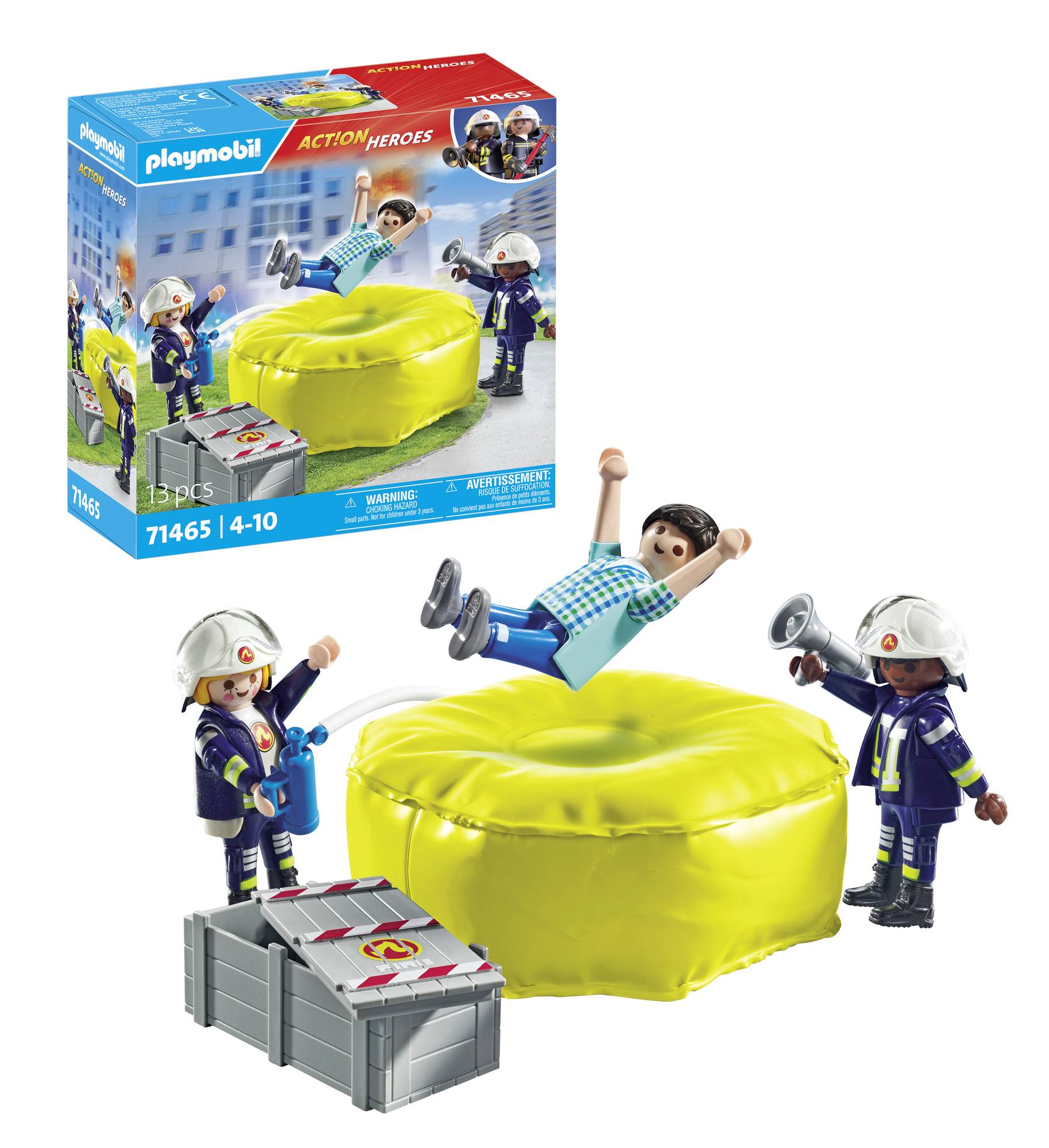 Playmobil® ACT!ON HEROES Feuerwehrleute mit Luftkissen 71465