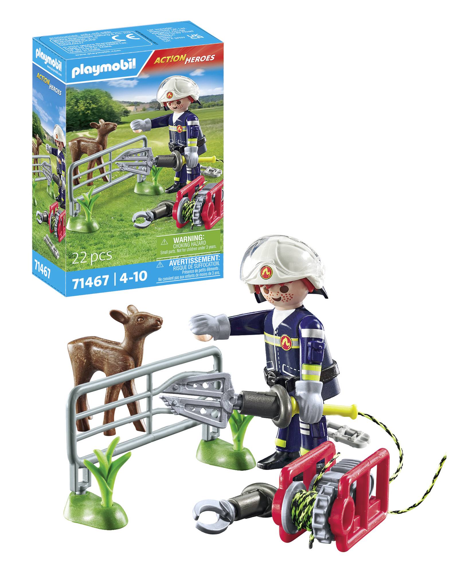 Playmobil® ACT!ON HEROES Feuerwehr-Tierrettung 71467