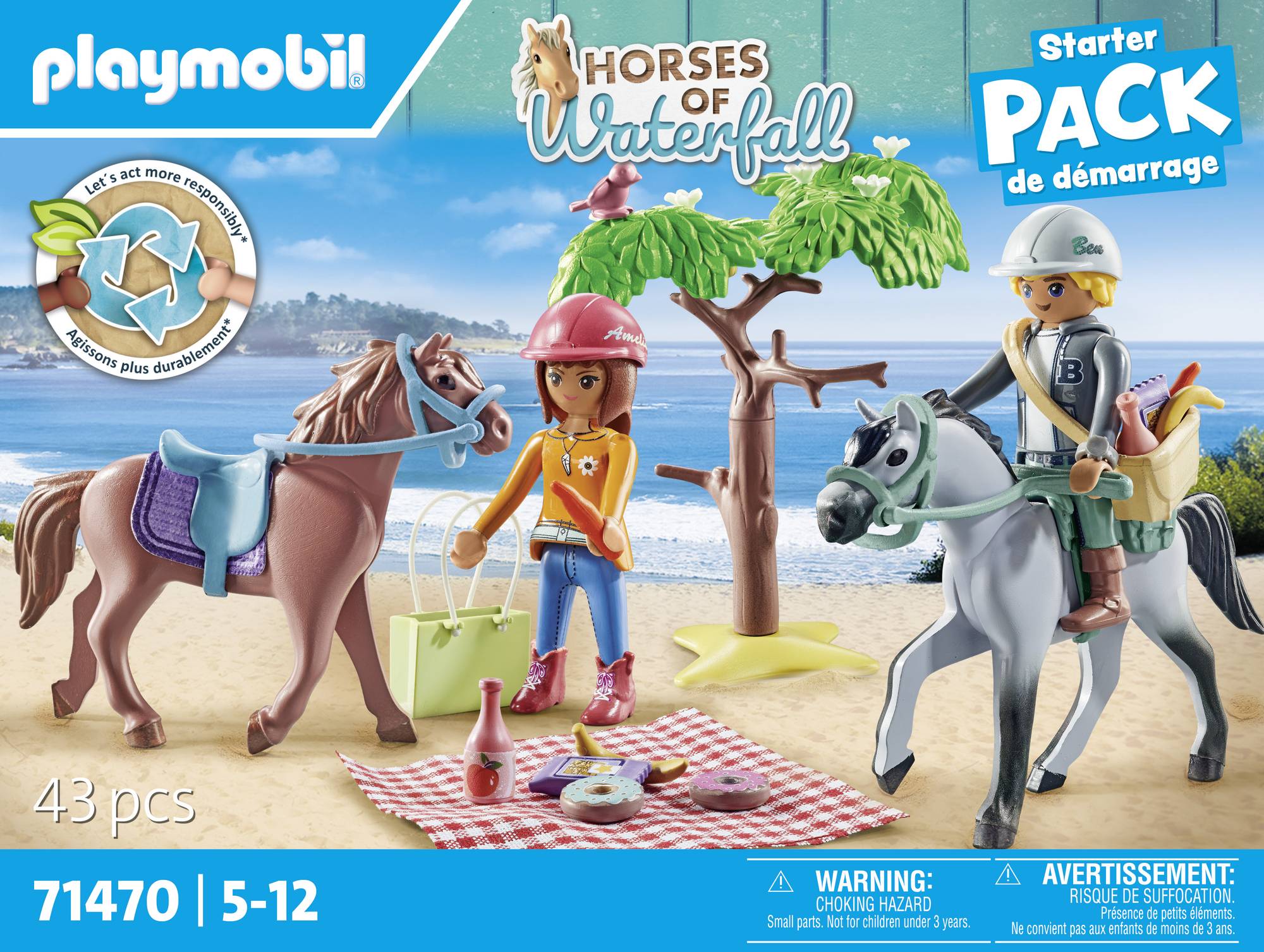 Playmobil® Horses of Waterfall Reitausflug an den Strand mit Amelia und Ben 71470