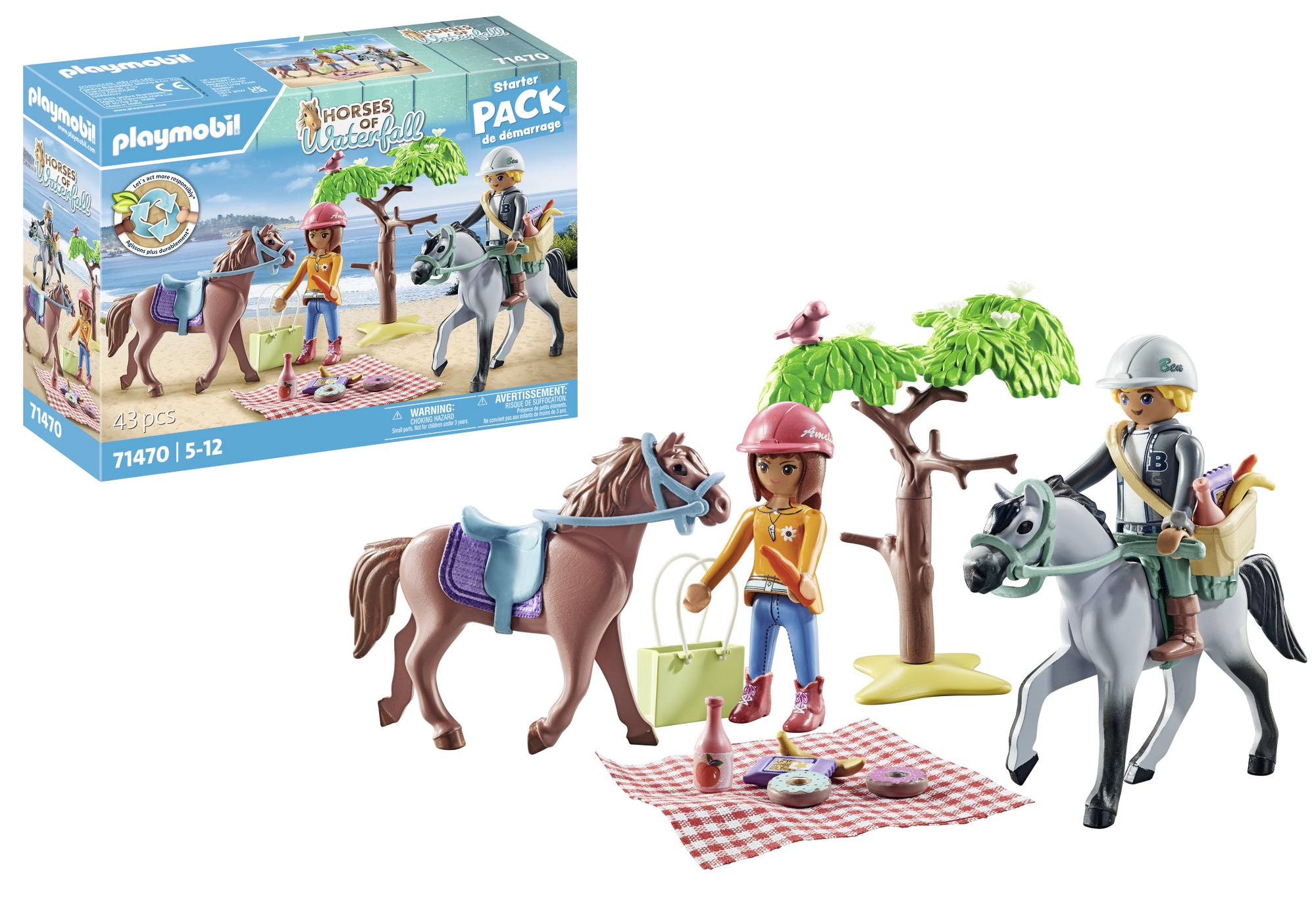 Playmobil® Horses of Waterfall Reitausflug an den Strand mit Amelia und Ben 71470