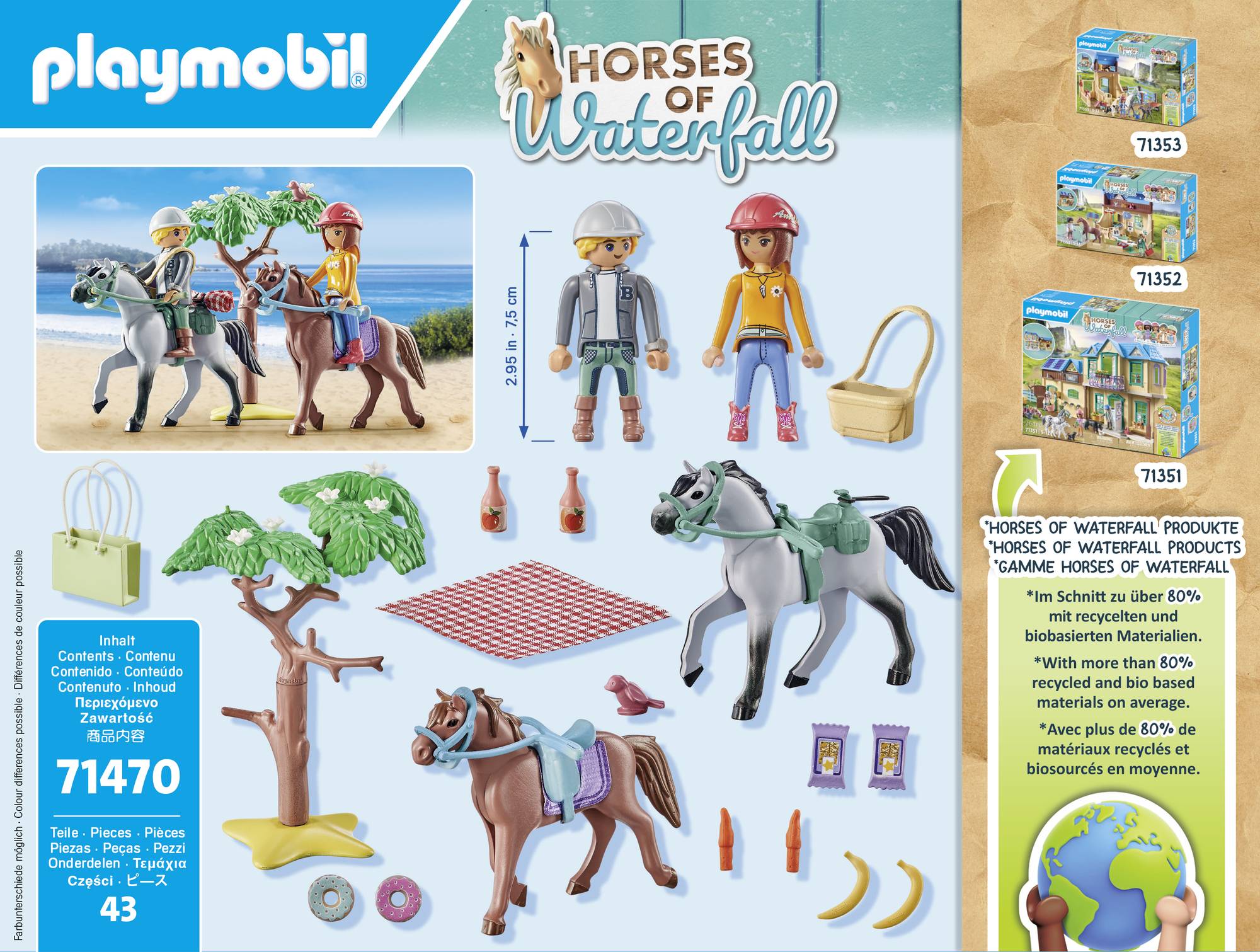 Playmobil® Horses of Waterfall Reitausflug an den Strand mit Amelia und Ben 71470
