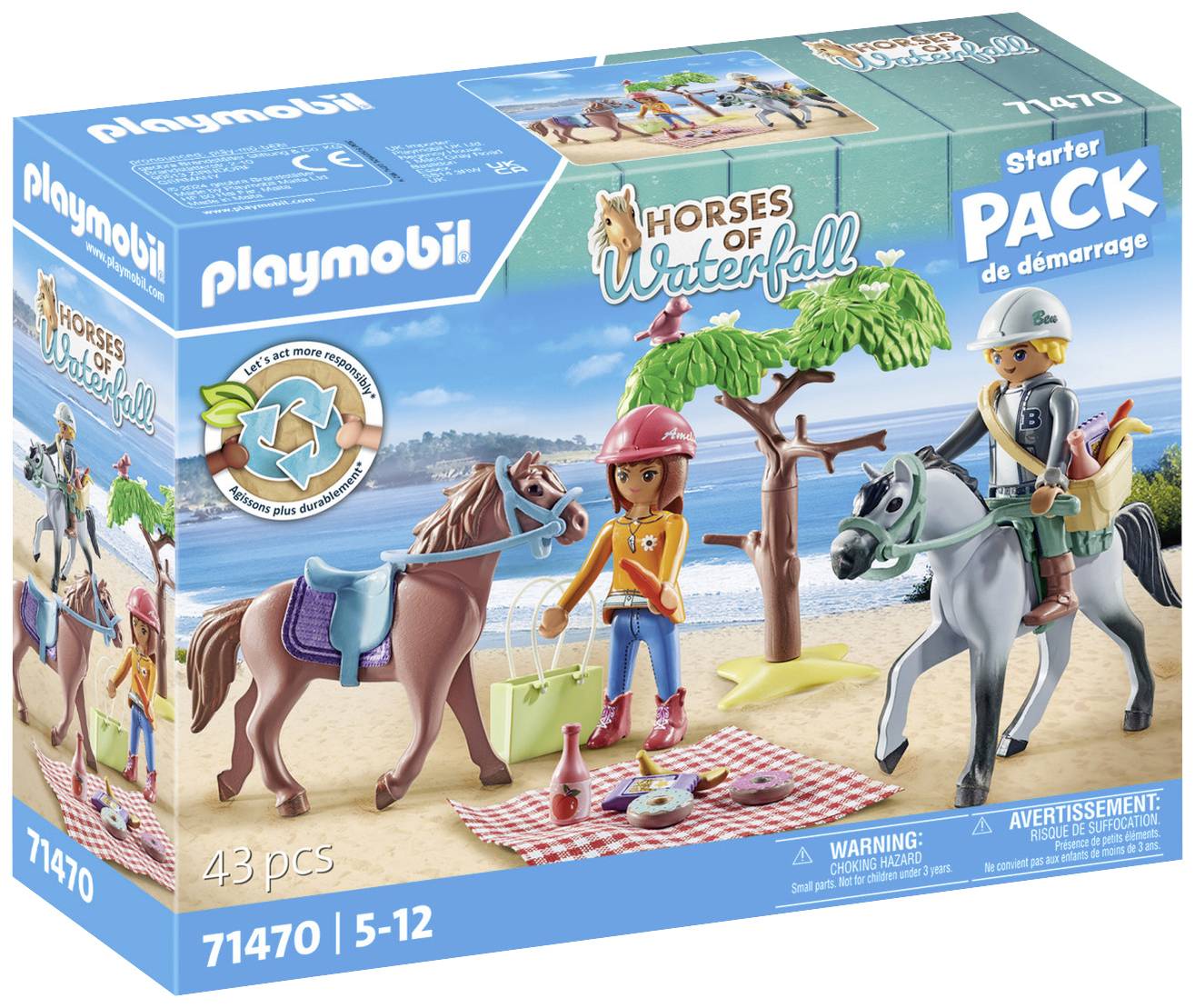 Playmobil® Horses of Waterfall Reitausflug an den Strand mit Amelia und Ben 71470
