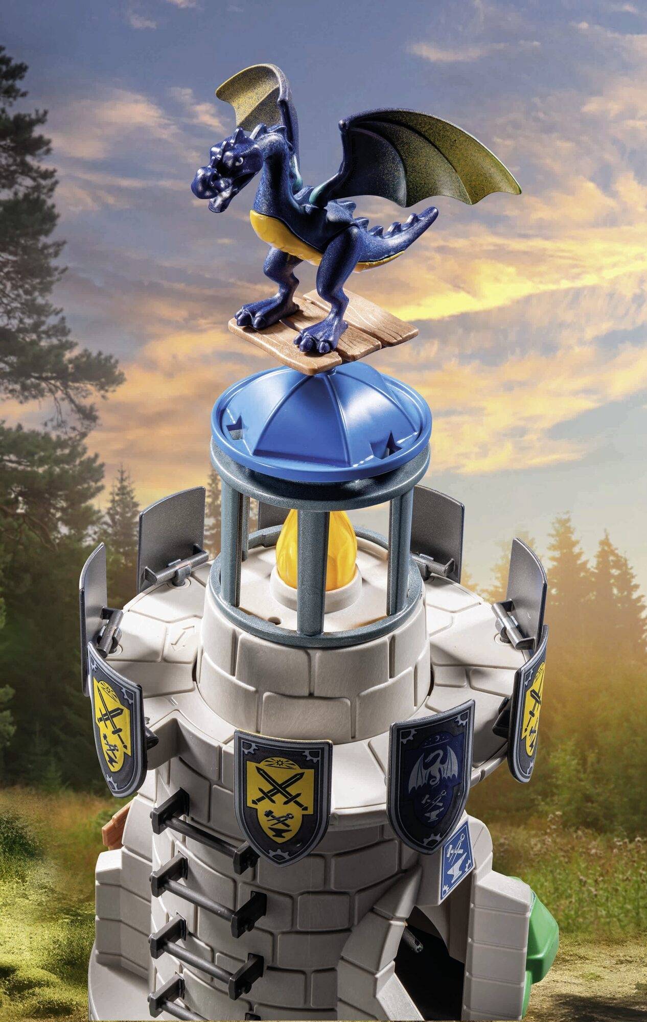Playmobil® Novelmore Ritterturm mit Schmied und Drache 71483
