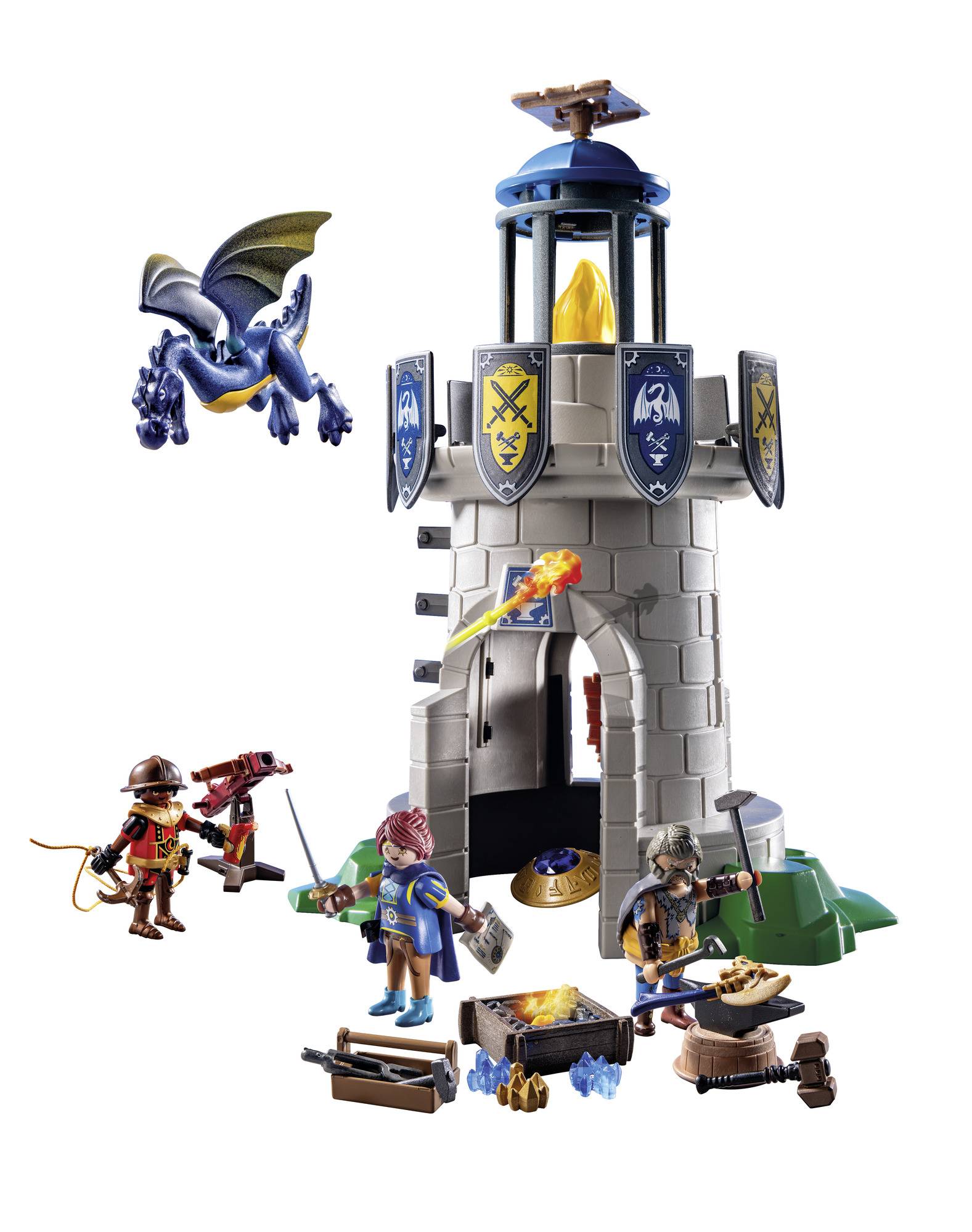 Playmobil® Novelmore Ritterturm mit Schmied und Drache 71483