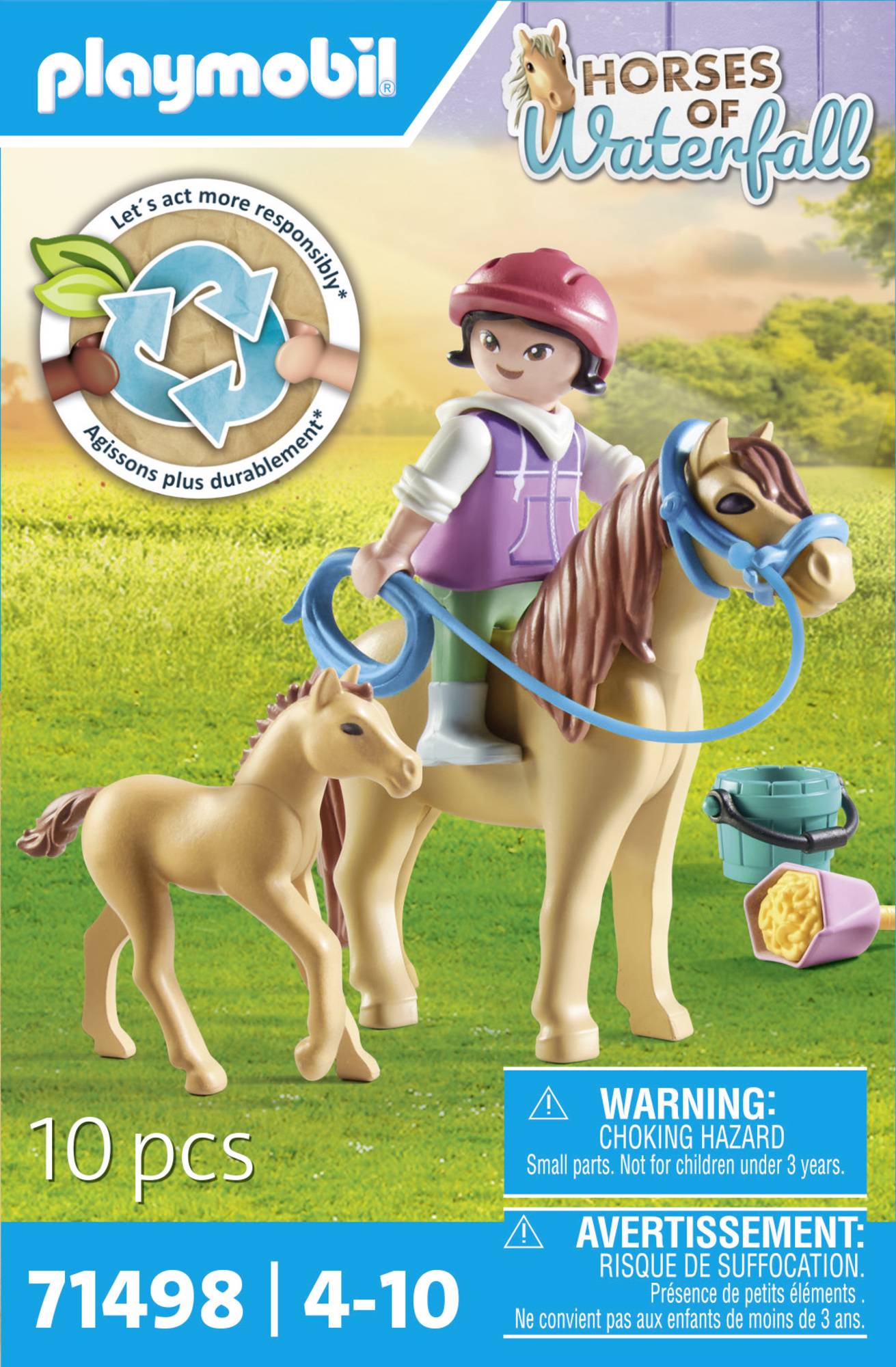 Playmobil® Horses of Waterfall Kind mit Pony und Fohlen 71498