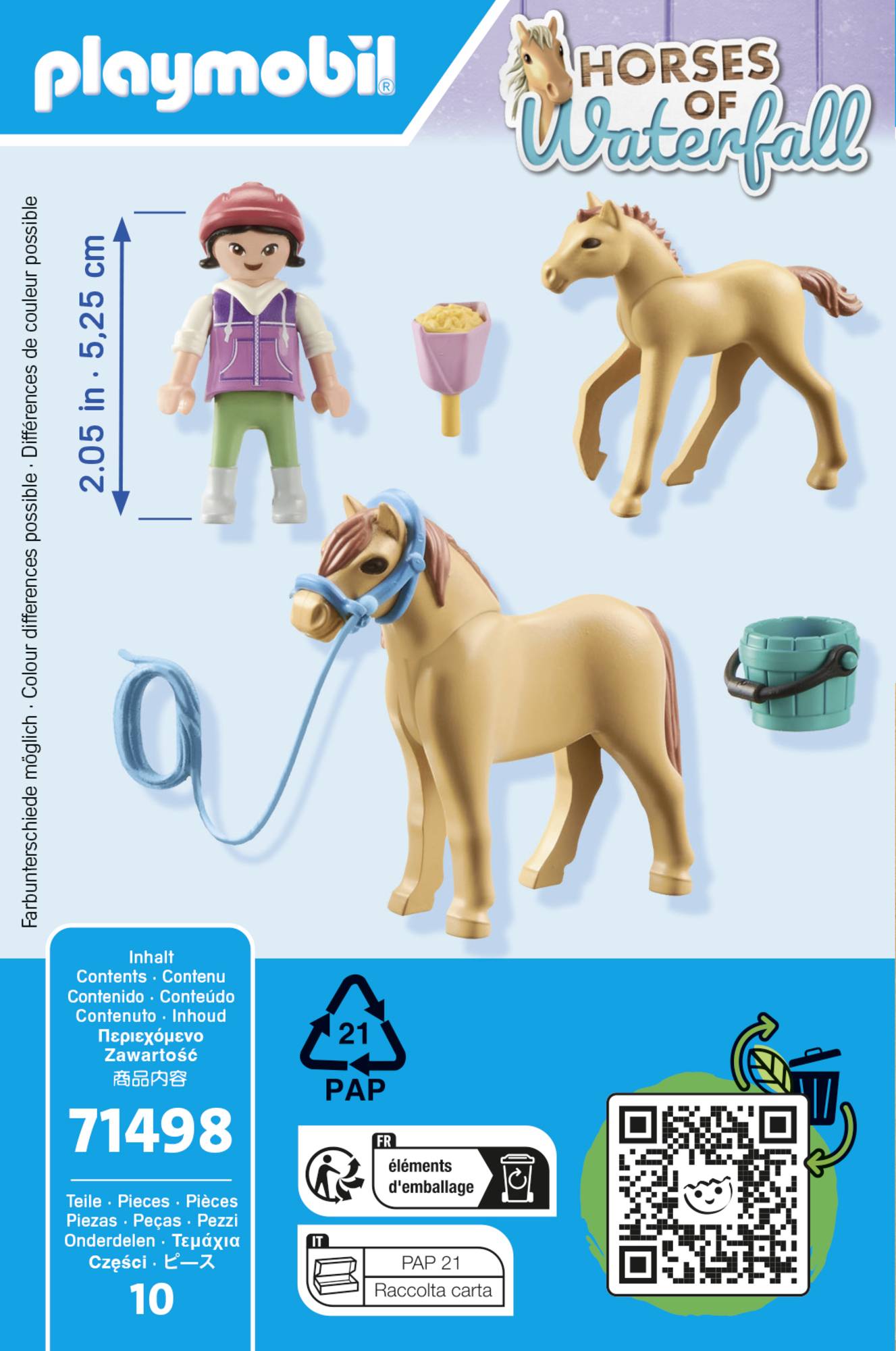 Playmobil® Horses of Waterfall Kind mit Pony und Fohlen 71498