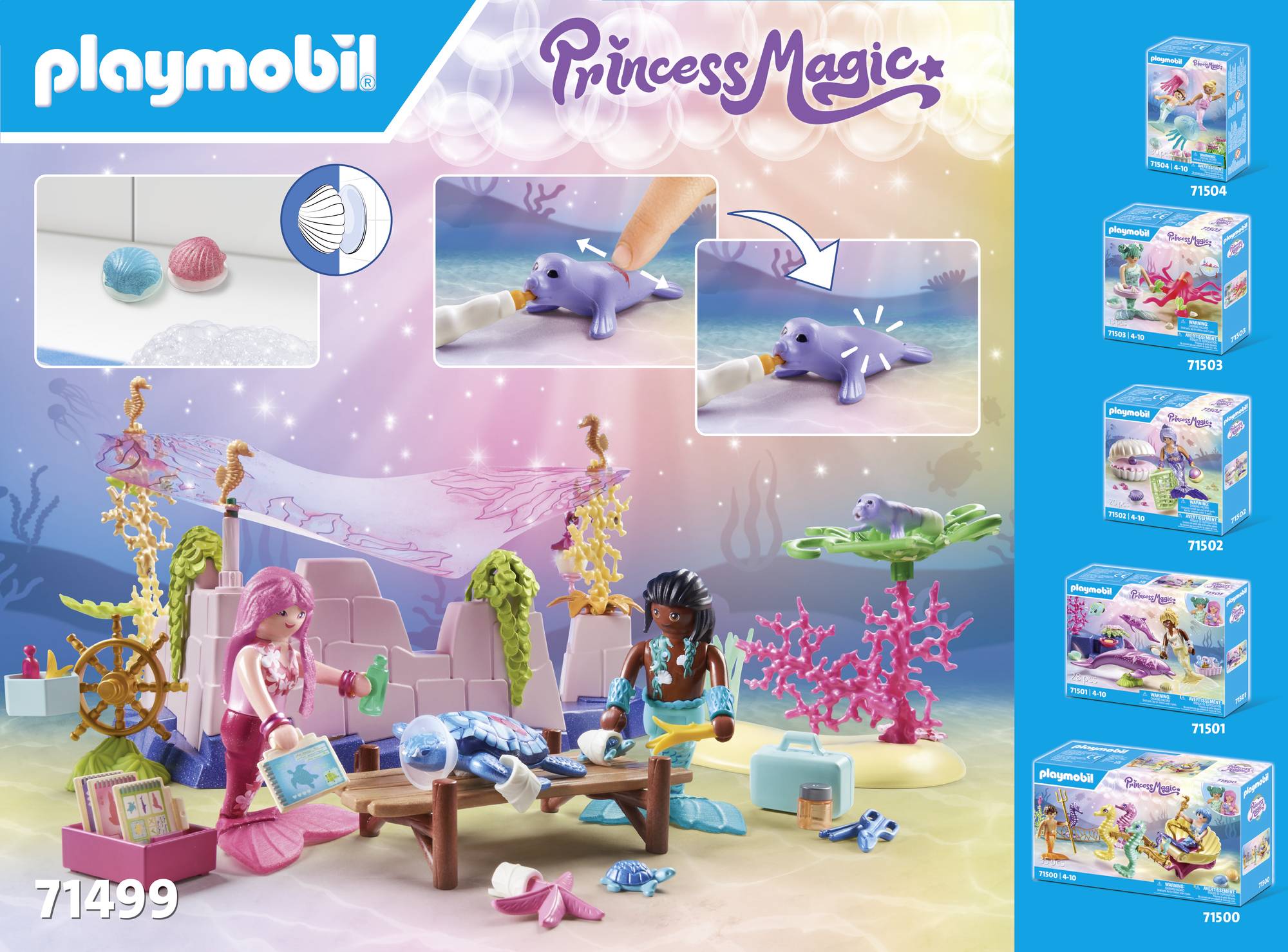 Playmobil® Princess Magic Meerjungfrauen-Tierpflege 71499