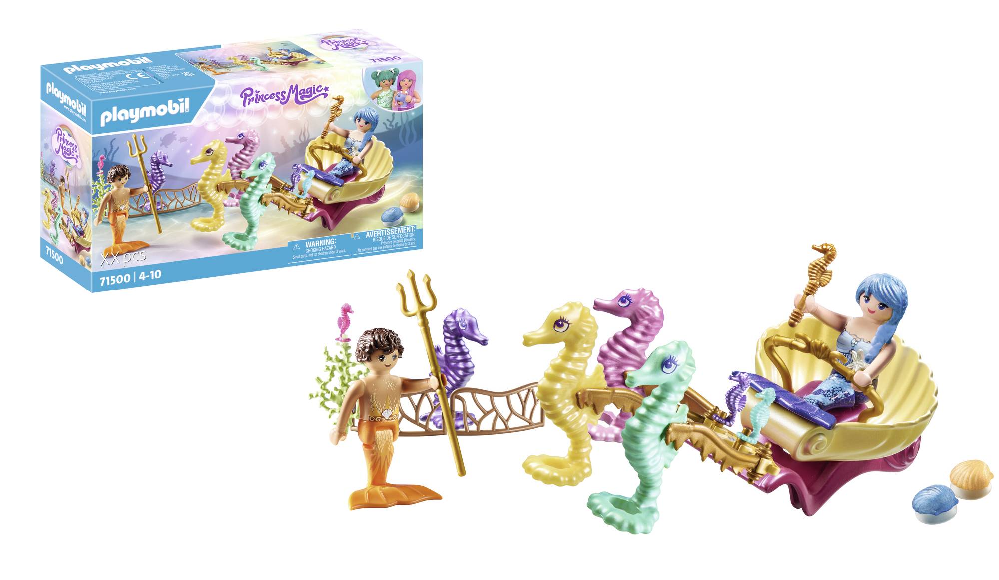 Playmobil® Princess Magic Meerjungfrauen-Seepferdchenkutsche 71500