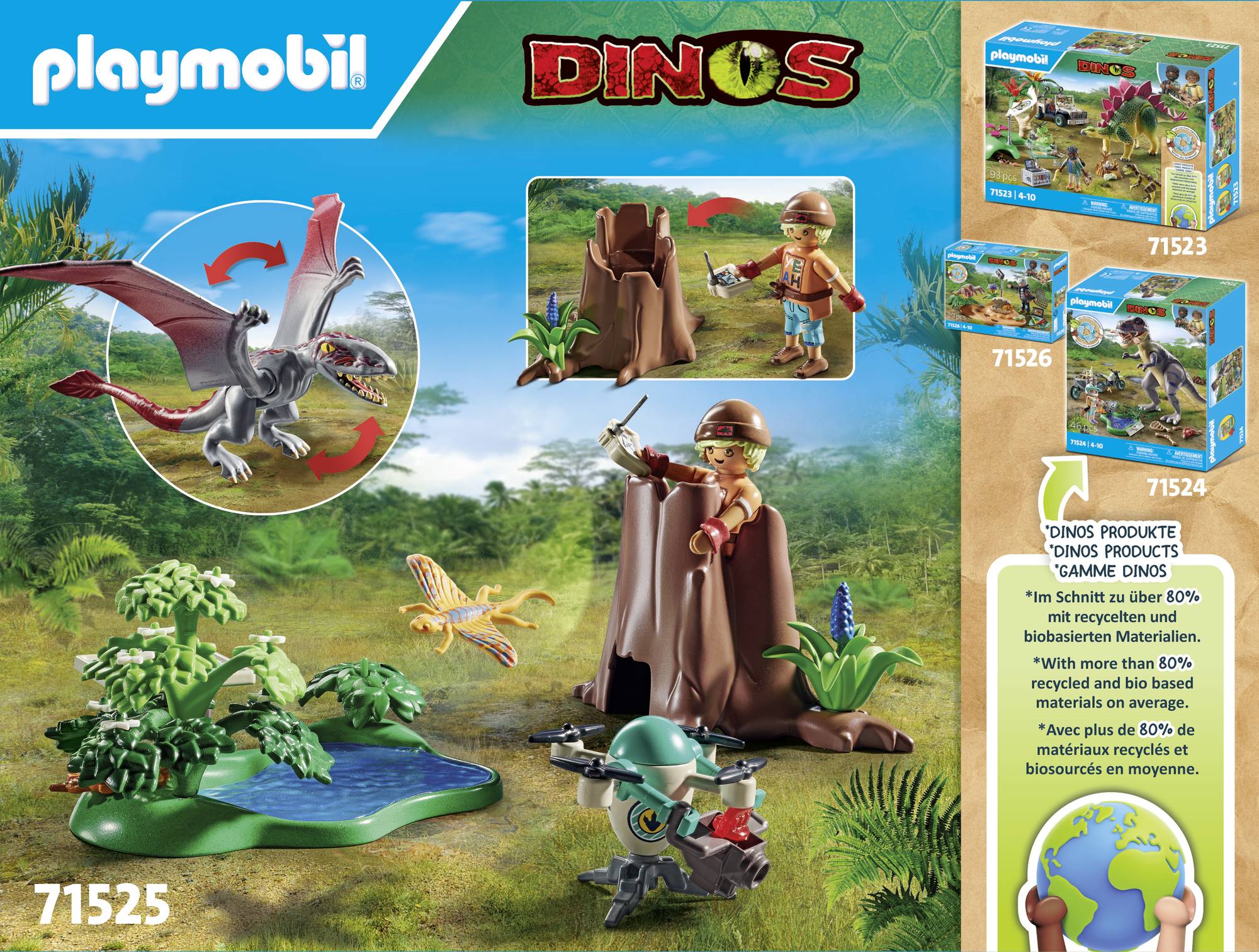 Playmobil® Dinos Beobachtungsstation für Dimorphodon 71525