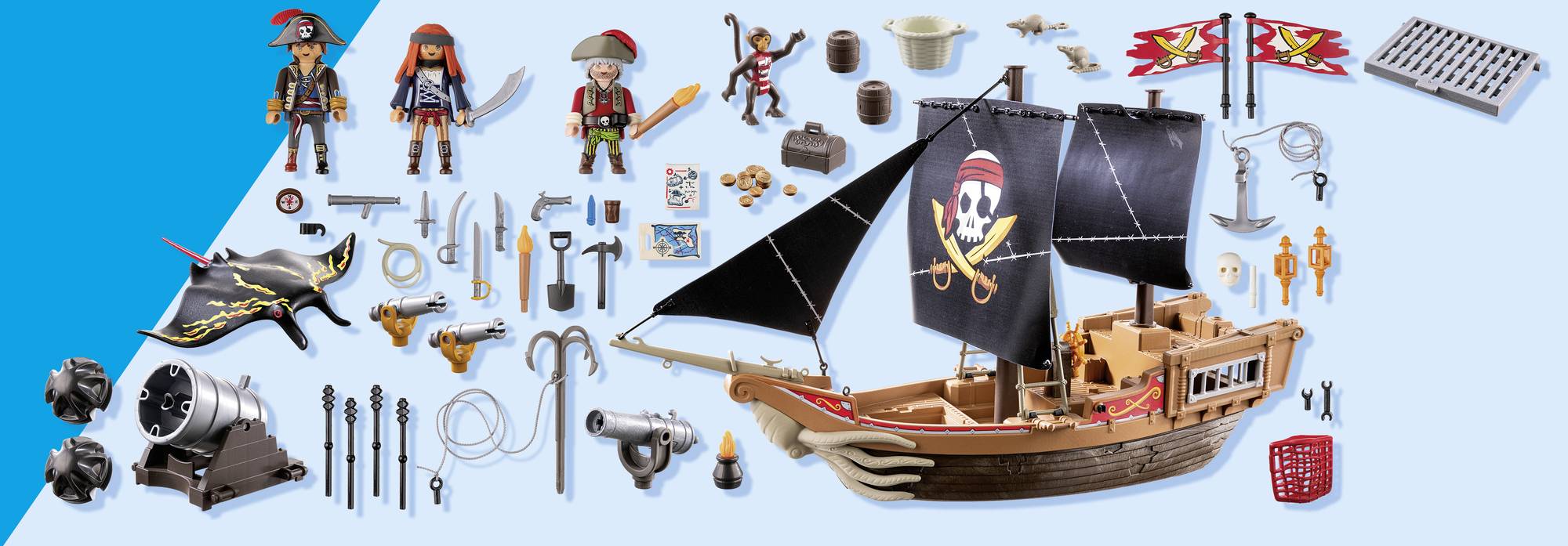 Playmobil® Pirates Großes Piratenschiff 71530
