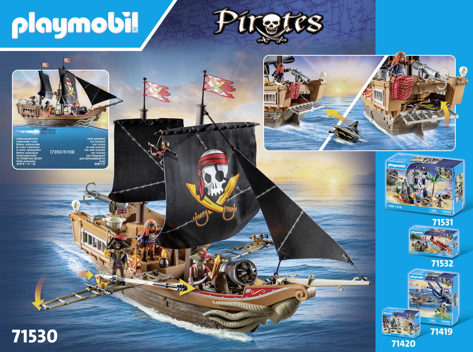 Playmobil® Pirates Großes Piratenschiff 71530