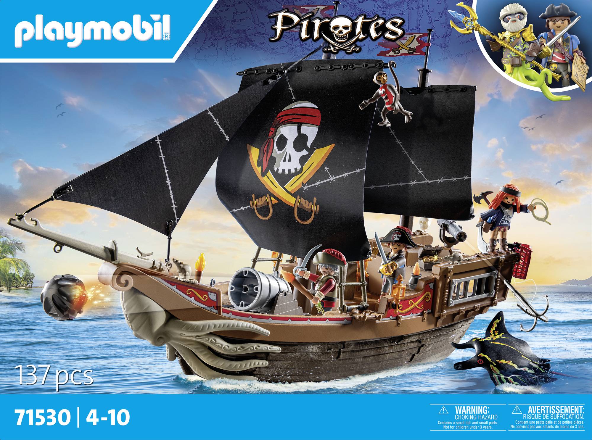Playmobil® Pirates Großes Piratenschiff 71530