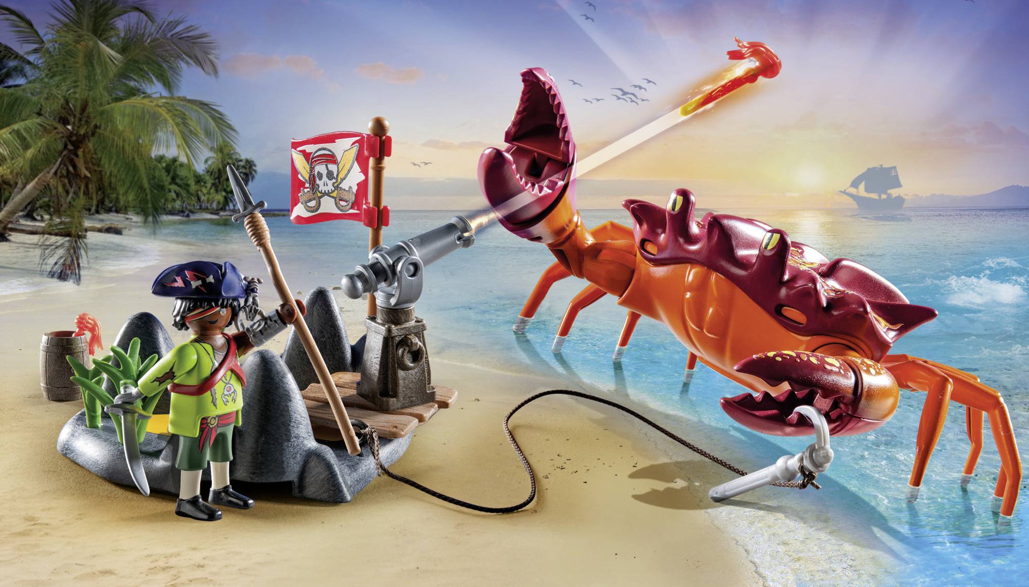 Playmobil® Pirates Kampf gegen die Riesenkrabbe 71532