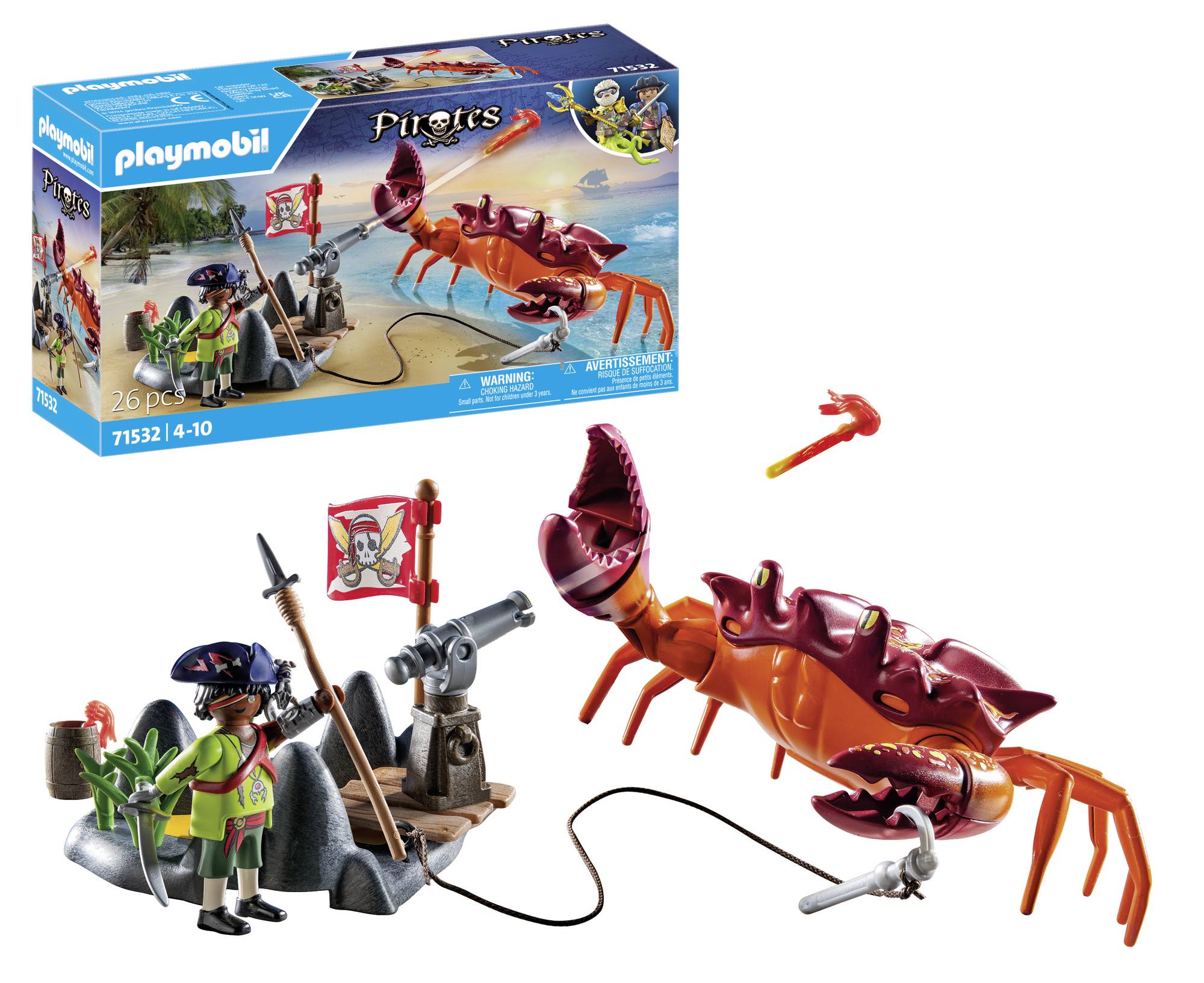 Playmobil® Pirates Kampf gegen die Riesenkrabbe 71532