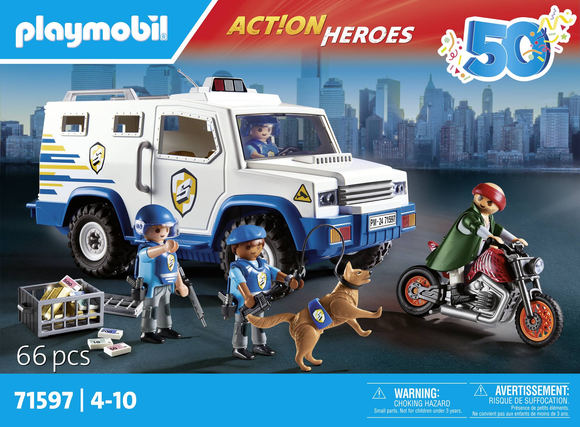 Playmobil® ACT!ON HEROES Geldtransporter 71597