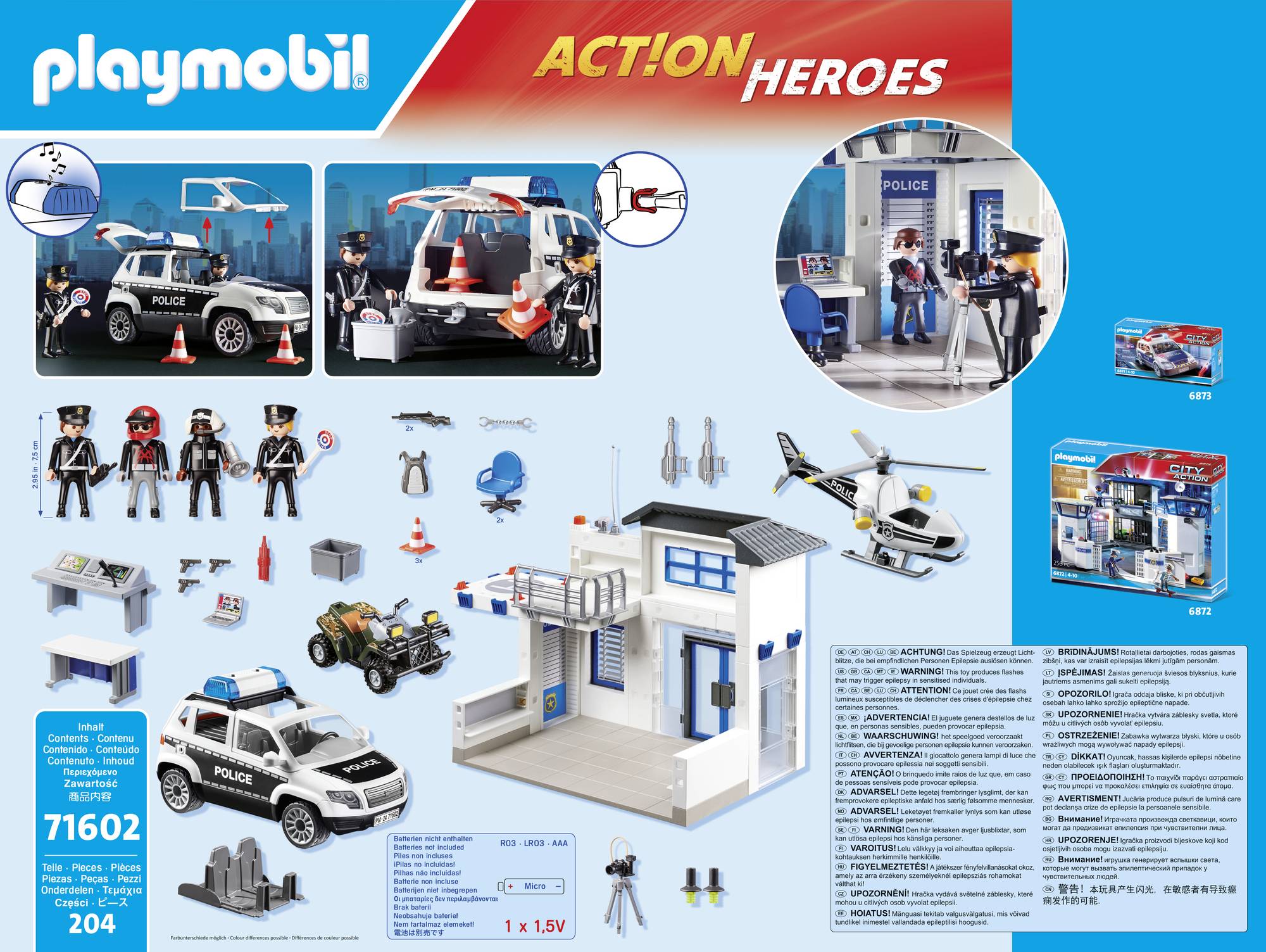 Playmobil® ACT!ON HEROES Polizeistation 71602