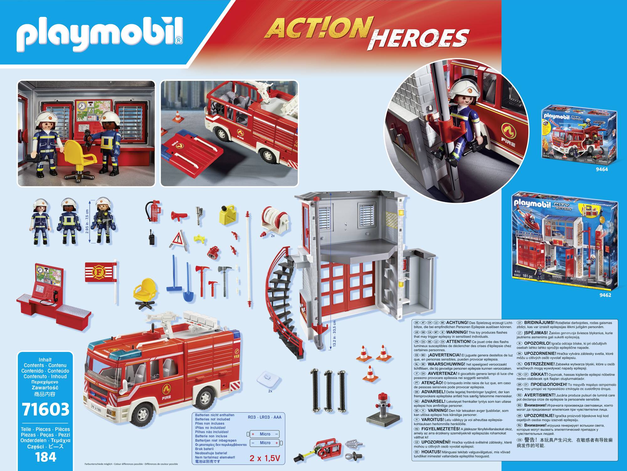 Playmobil® ACT!ON HEROES Feuerwehr-Megaset 71603