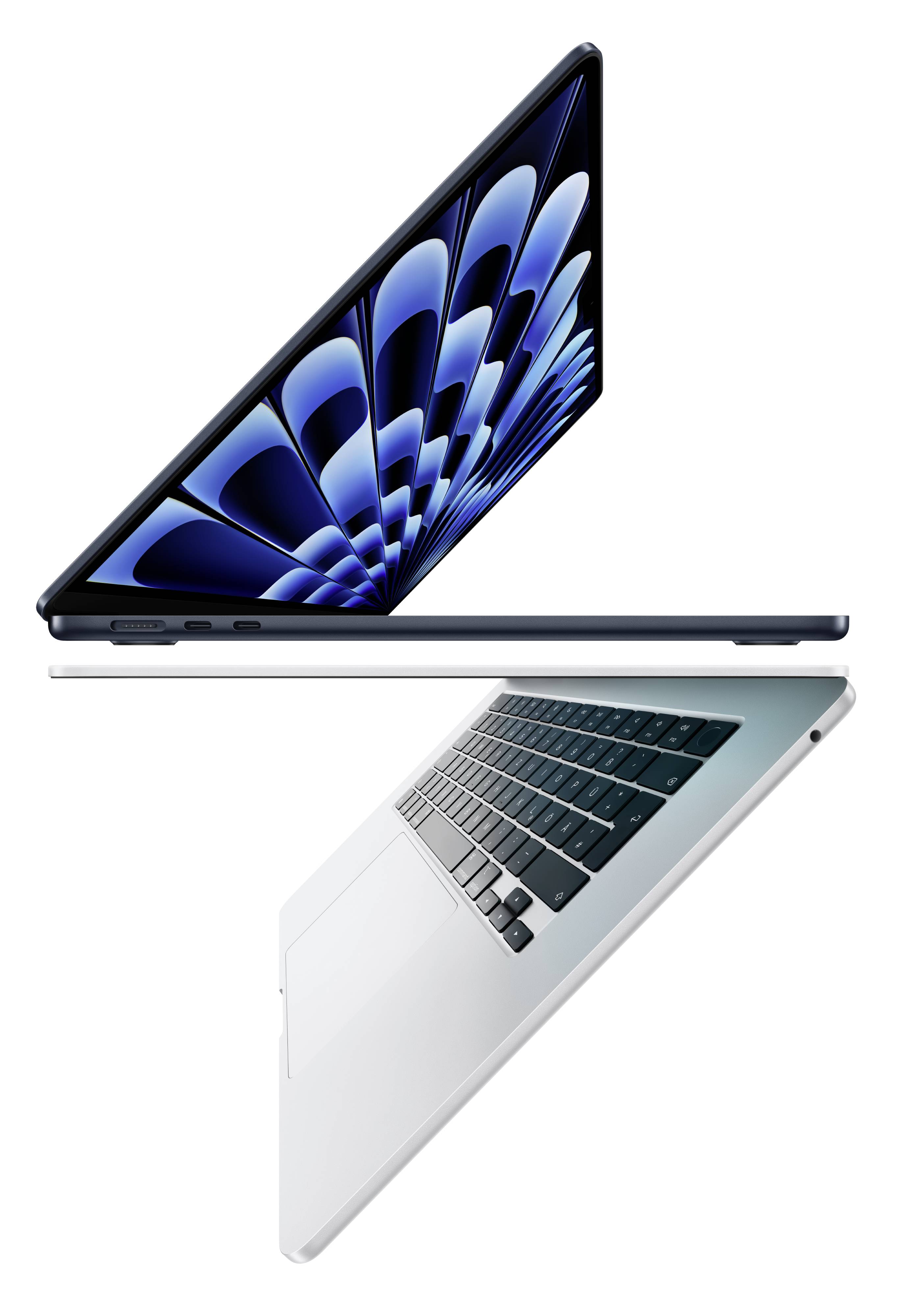 Apple MacBook Air 15 (M3, 2024) 38.9 cm (15.3 Zoll) 8 GB RAM 512 GB SSD 8‑Core CPU 10-Core GPU Silber MRYQ3D/A