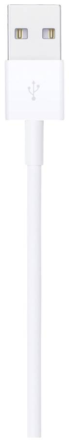 Ein weißes USB-Kabel mit einem Standard-USB-Stecker, geeignet zum Laden oder Synchronisieren von Geräten.