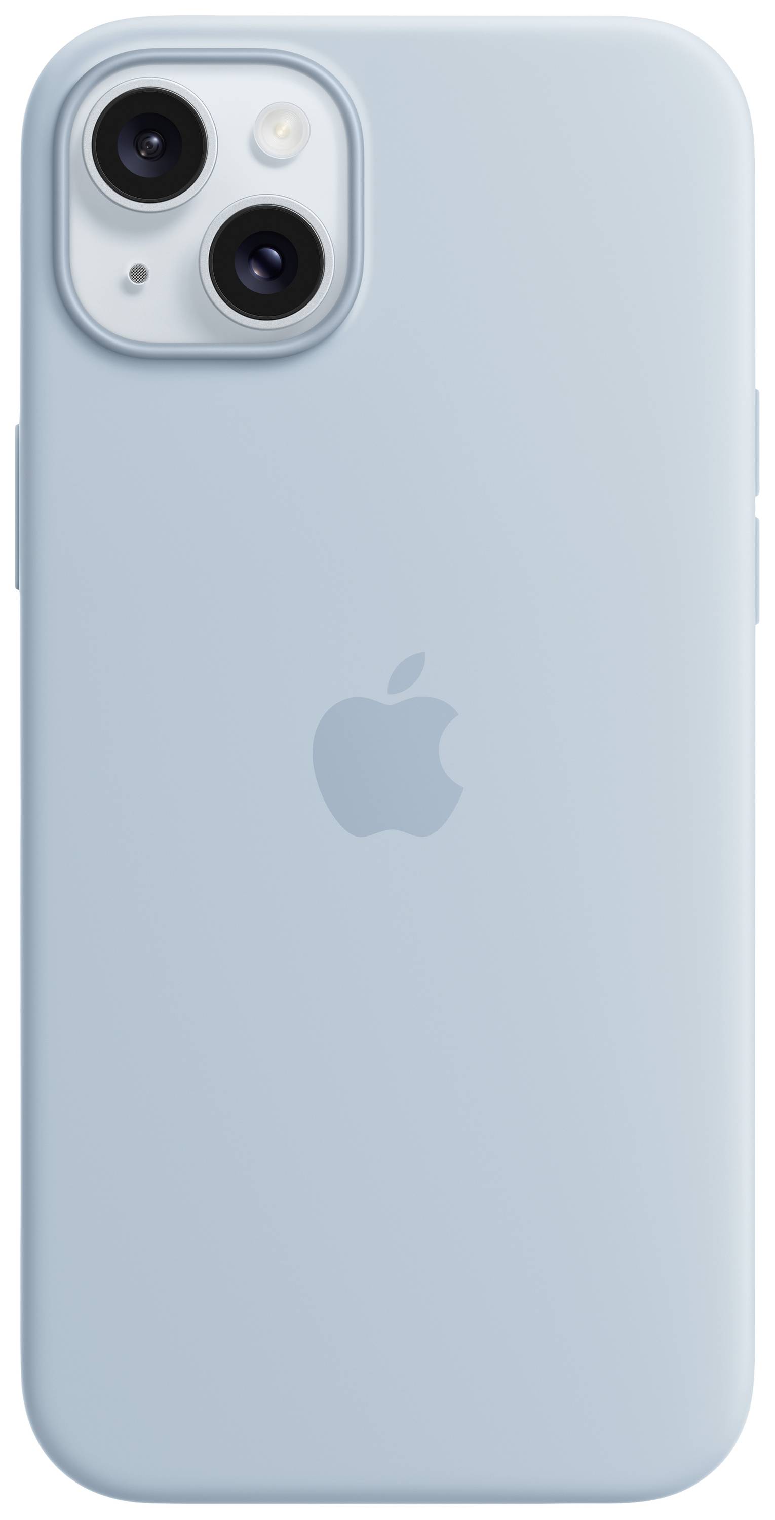 Apple Silicon Case MagSafe Backcover Apple iPhone 15 Plus Hellblau Induktives Laden, Stoßfest MWNH3ZM/A