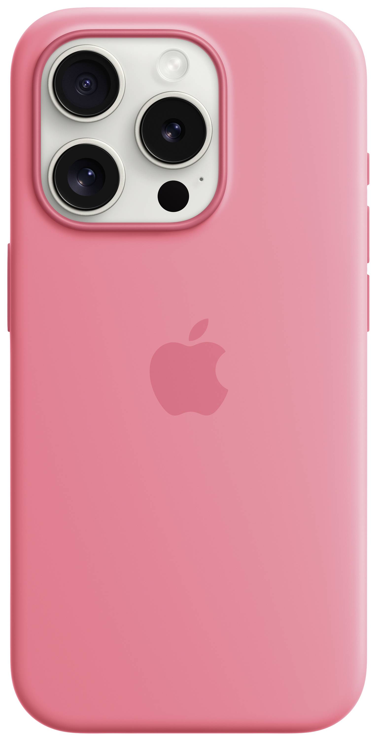 Apple Silicon Case MagSafe Backcover Apple iPhone 15 Pro Pink Induktives Laden, Stoßfest MWNJ3ZM/A
