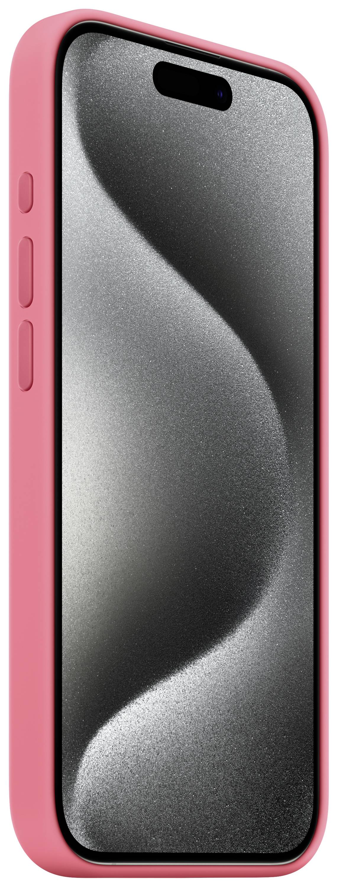 Apple Silicon Case MagSafe Backcover Apple iPhone 15 Pro Pink Induktives Laden, Stoßfest MWNJ3ZM/A