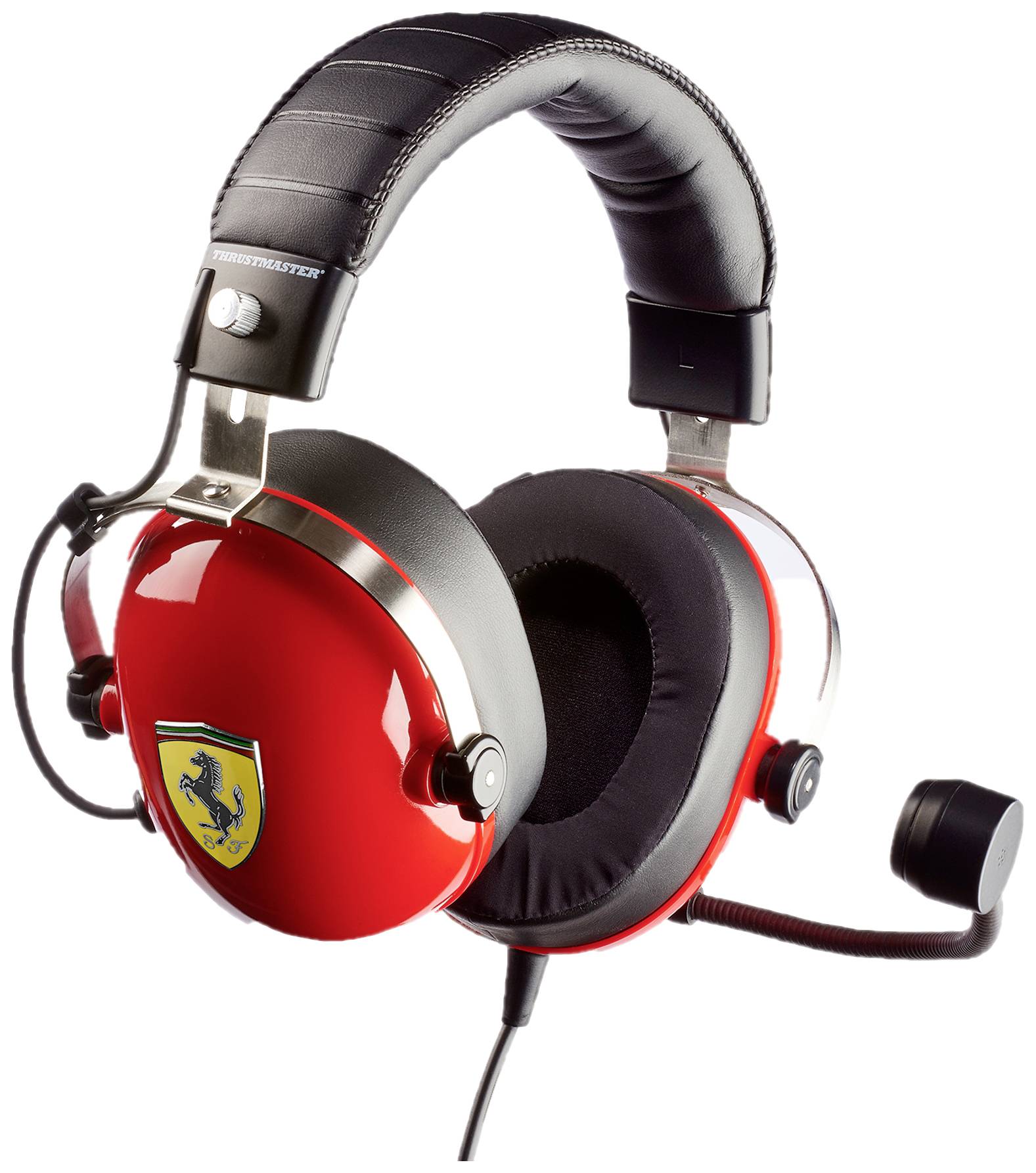 Thrustmaster T.Racing Scuderia Ferrari Edition-DTS Over Ear Headset kabelgebunden Stereo Rot Headset, Lautstärkeregelung