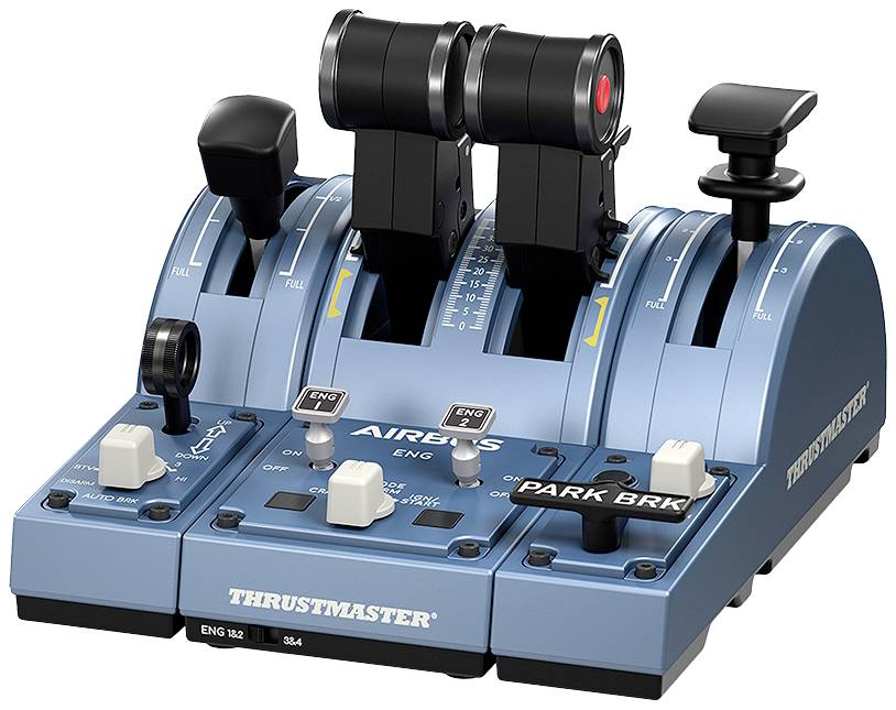Thrustmaster TCA Captain X Airbus Edition Flugsimulator-Joystick Kopfhörer (3.5mm Klinke), USB-A, USB-C® PC, Xbox One, Xbox