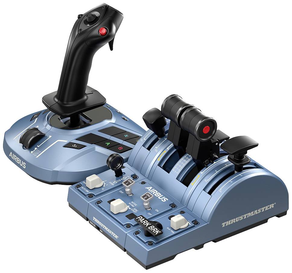 Thrustmaster TCA Captain X Airbus Edition Flugsimulator-Joystick Kopfhörer (3.5mm Klinke), USB-A, USB-C® PC, Xbox One, Xbox