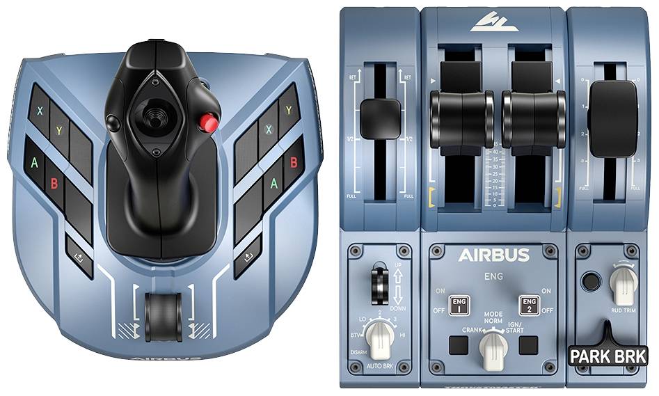 Thrustmaster TCA Captain X Airbus Edition Flugsimulator-Joystick Kopfhörer (3.5mm Klinke), USB-A, USB-C® PC, Xbox One, Xbox