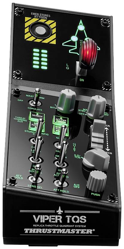 Thrustmaster VIPER PANEL Flugsimulator-Steuerpanel PC Schwarz