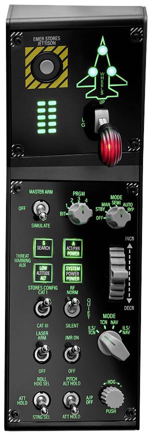 Thrustmaster VIPER PANEL Flugsimulator-Steuerpanel PC Schwarz