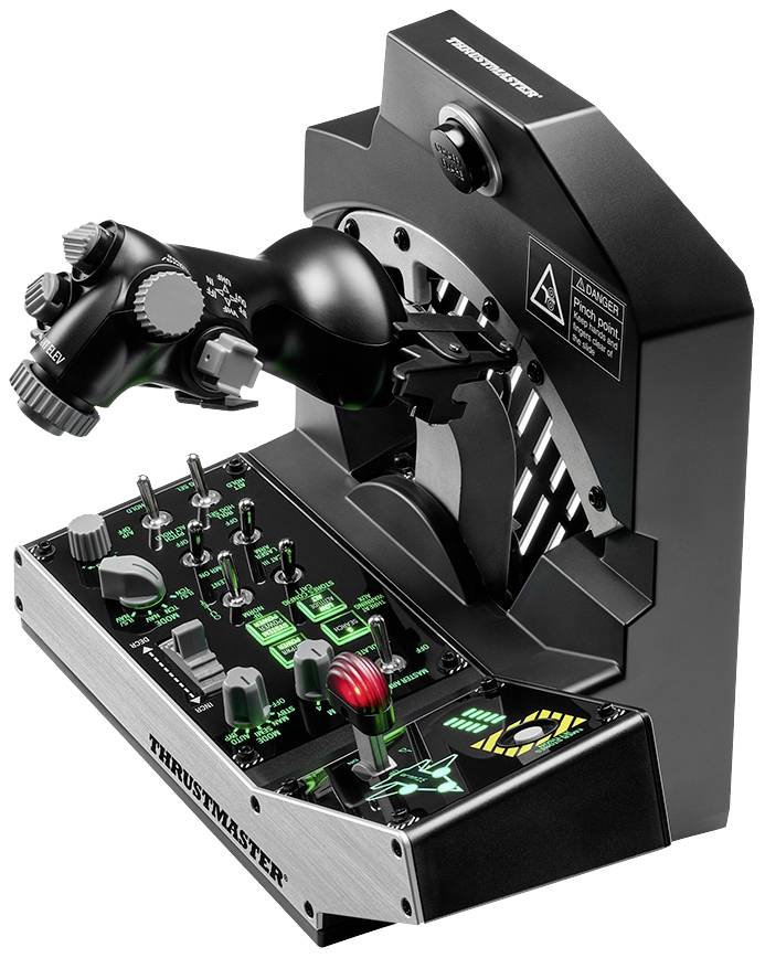 Thrustmaster VIPER TQS MISSION Flugsimulator-Steuerpanel-Schubhebel-System PC Schwarz