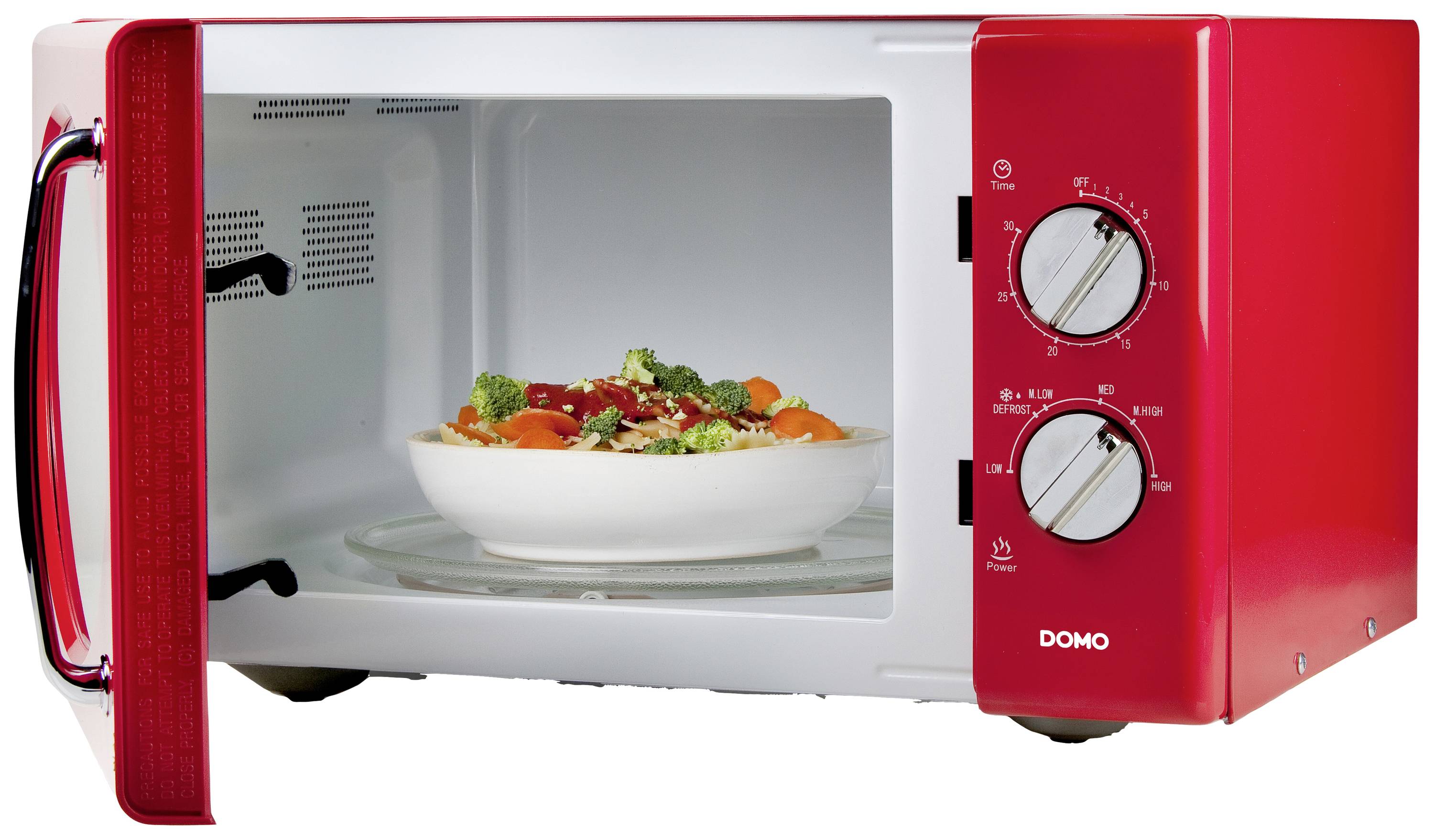 DOMO DO2925 Mikrowelle Rot 900 W Timerfunktion