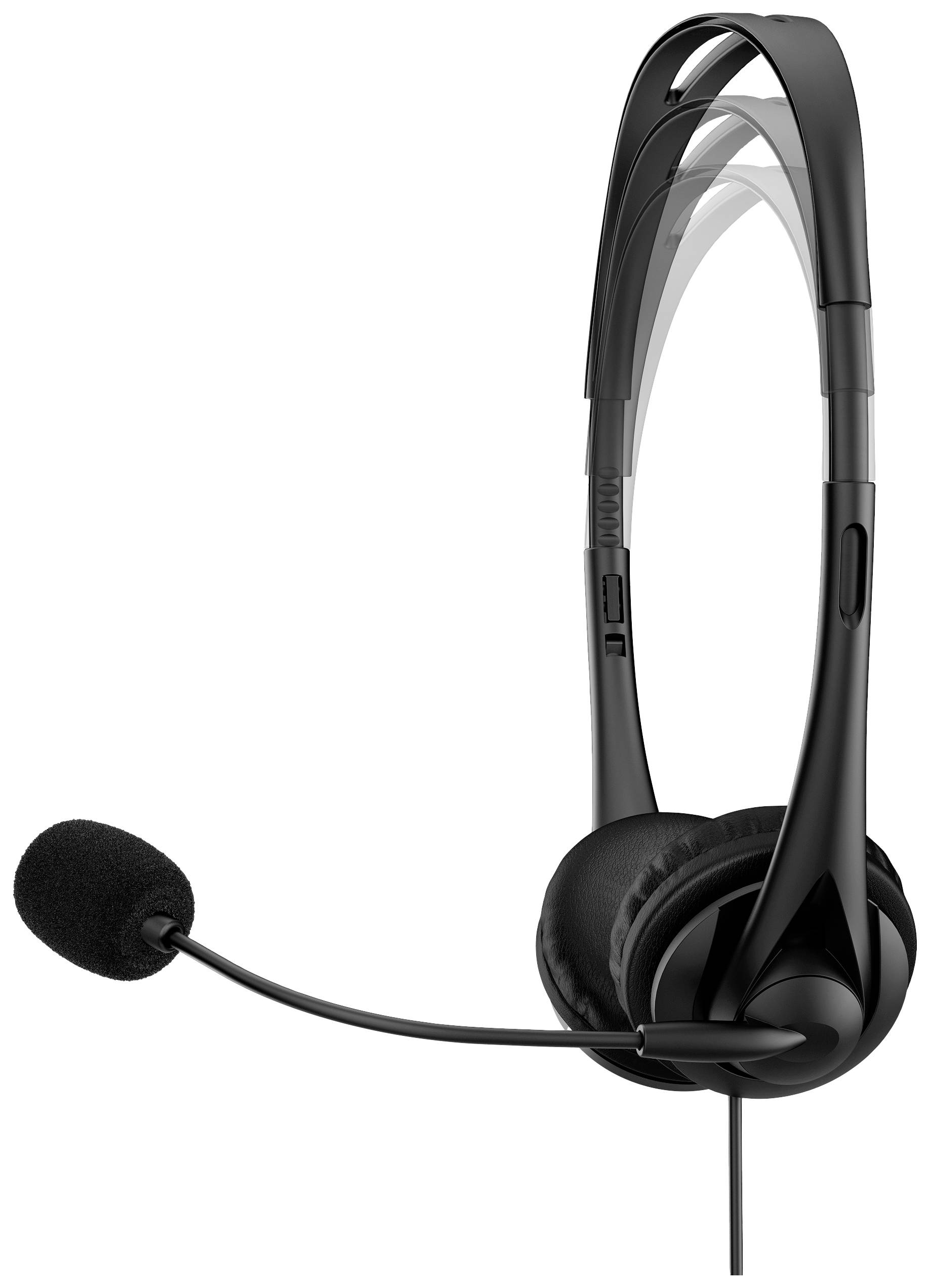 HP G2 On Ear Headset kabelgebunden Stereo Schwarz Mikrofon-Rauschunterdrückung Lautstärkeregelung, Mikrofon-Stummschaltung