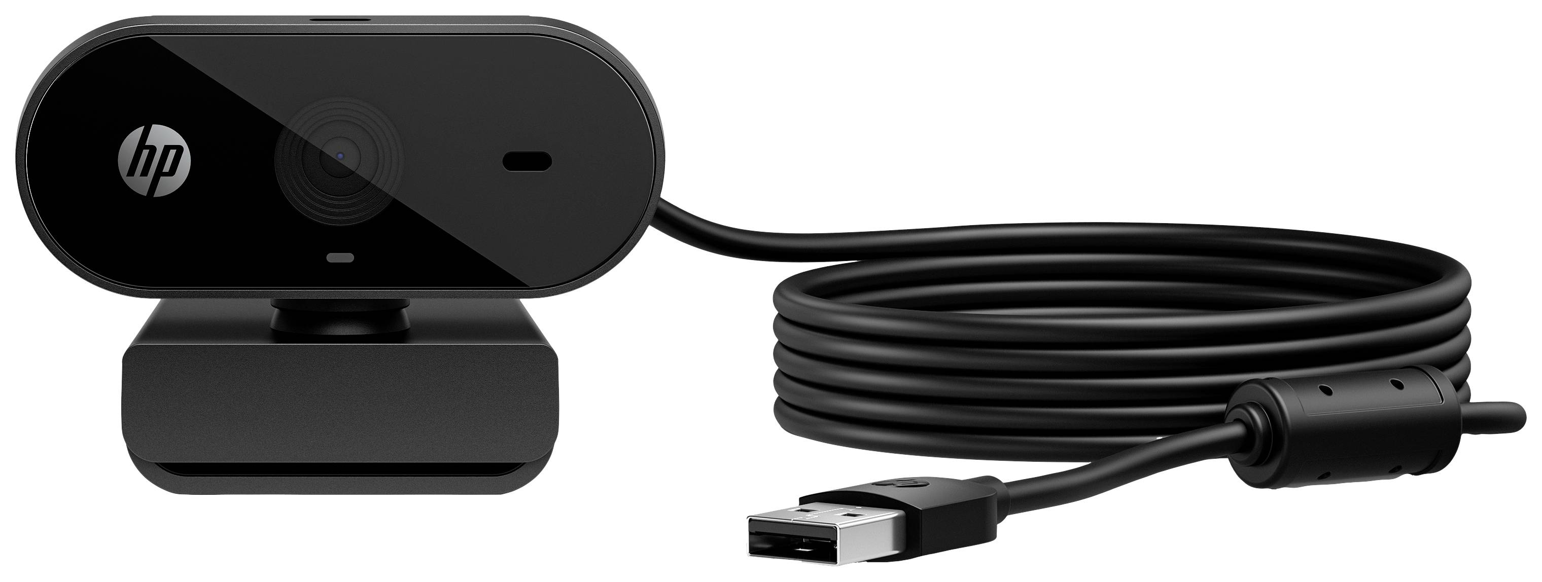 HP 320 Full HD-Webcam 1920 x 1080 Pixel Mikrofon, Klemm-Halterung