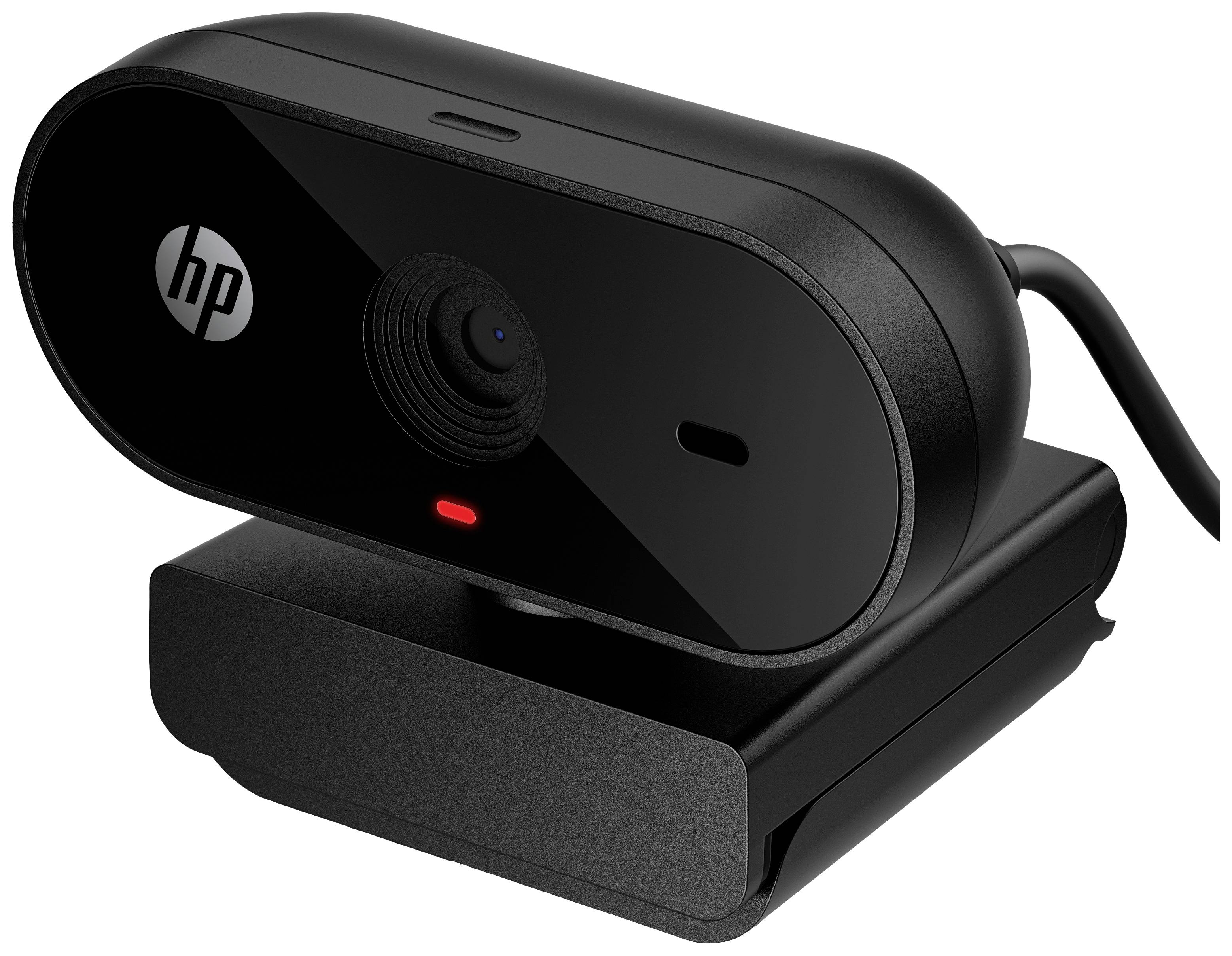 HP 320 Full HD-Webcam 1920 x 1080 Pixel Mikrofon, Klemm-Halterung