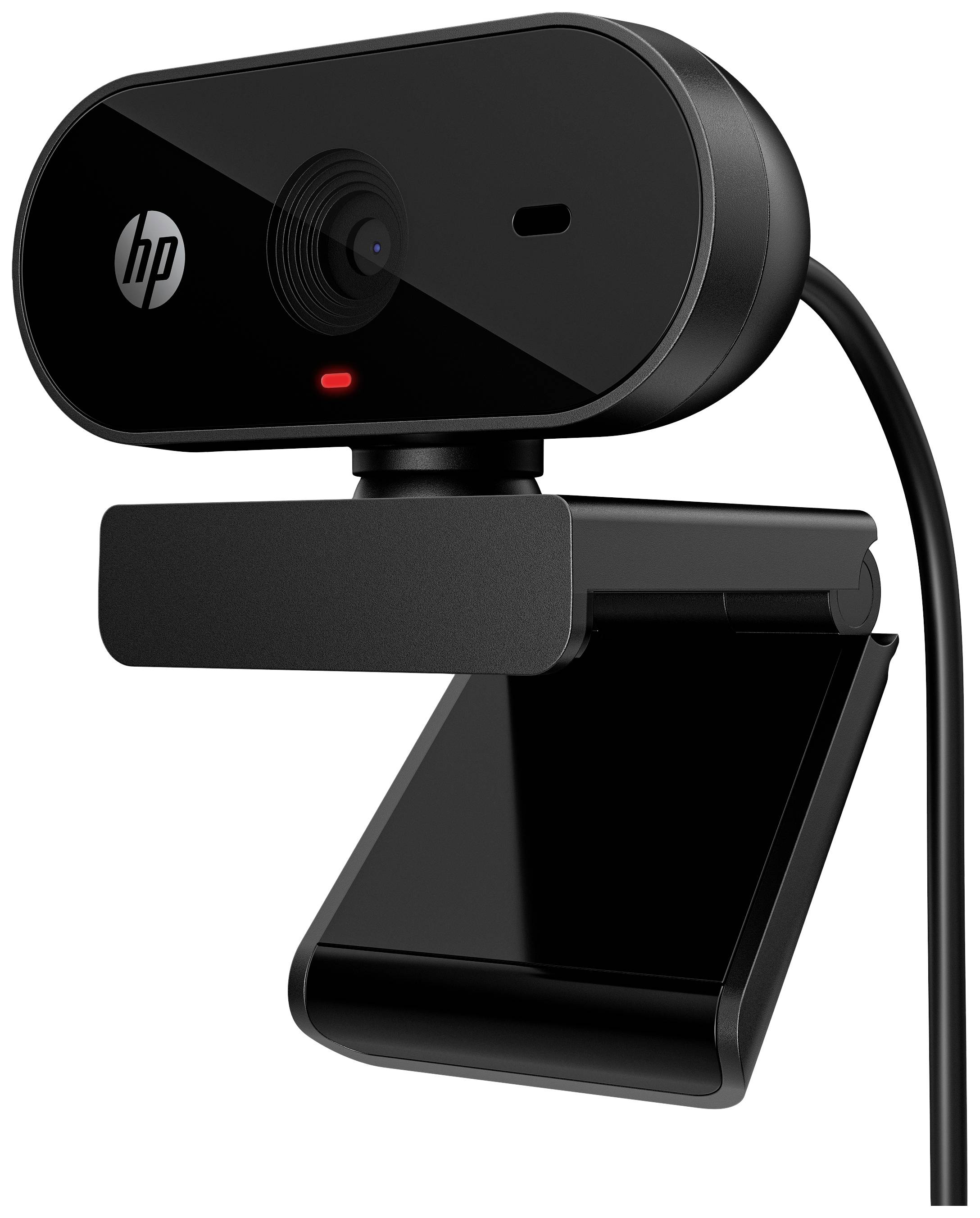 HP 320 Full HD-Webcam 1920 x 1080 Pixel Mikrofon, Klemm-Halterung