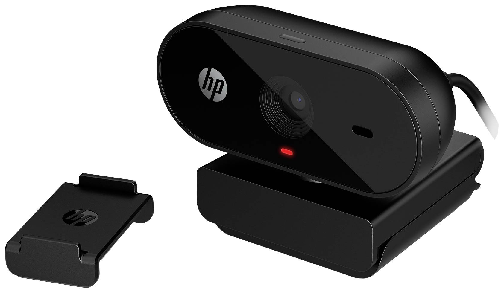 HP 320 Full HD-Webcam 1920 x 1080 Pixel Mikrofon, Klemm-Halterung