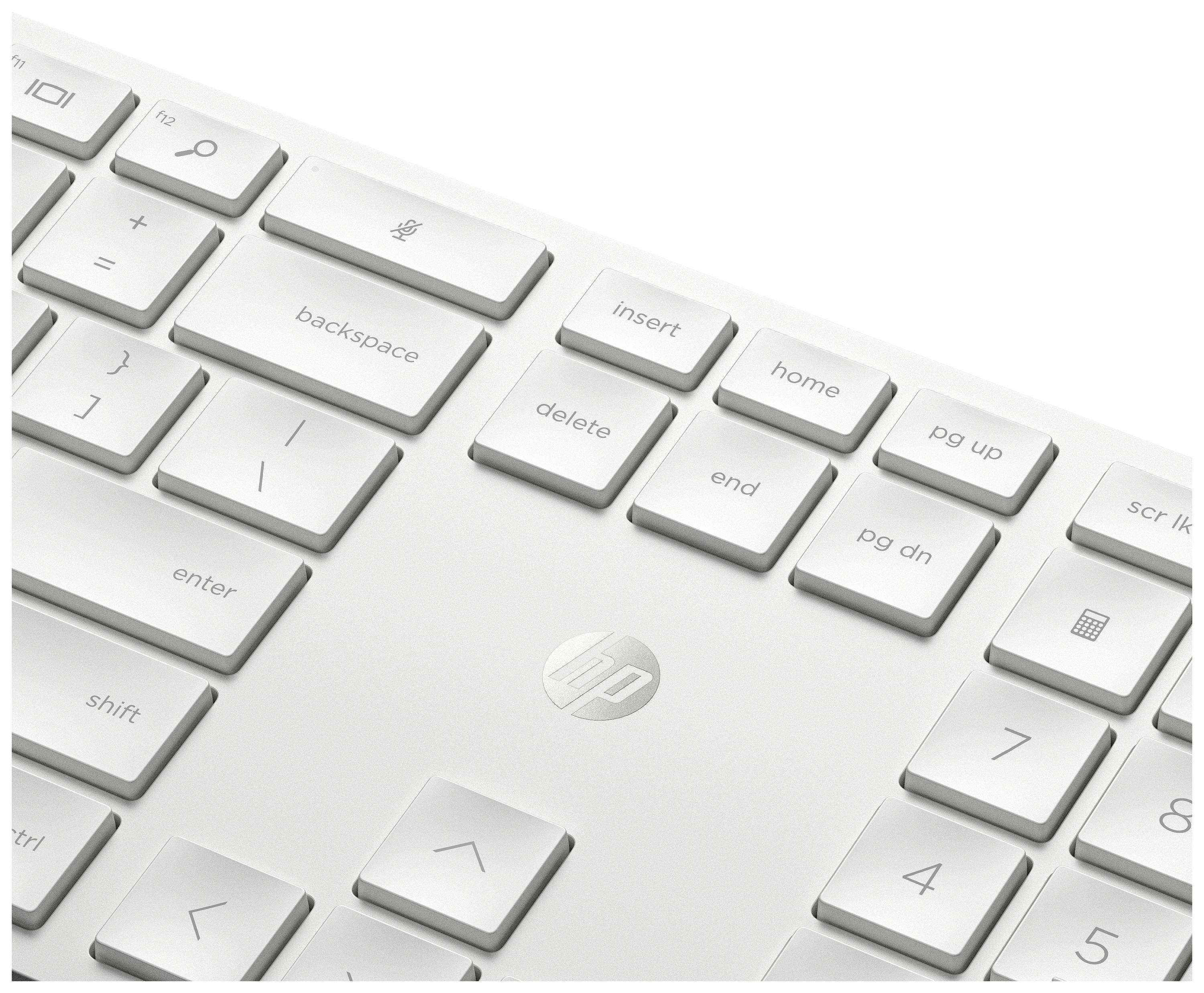 HP 650 Kabellos Tastatur, Maus-Set Deutsch, QWERTZ Weiß